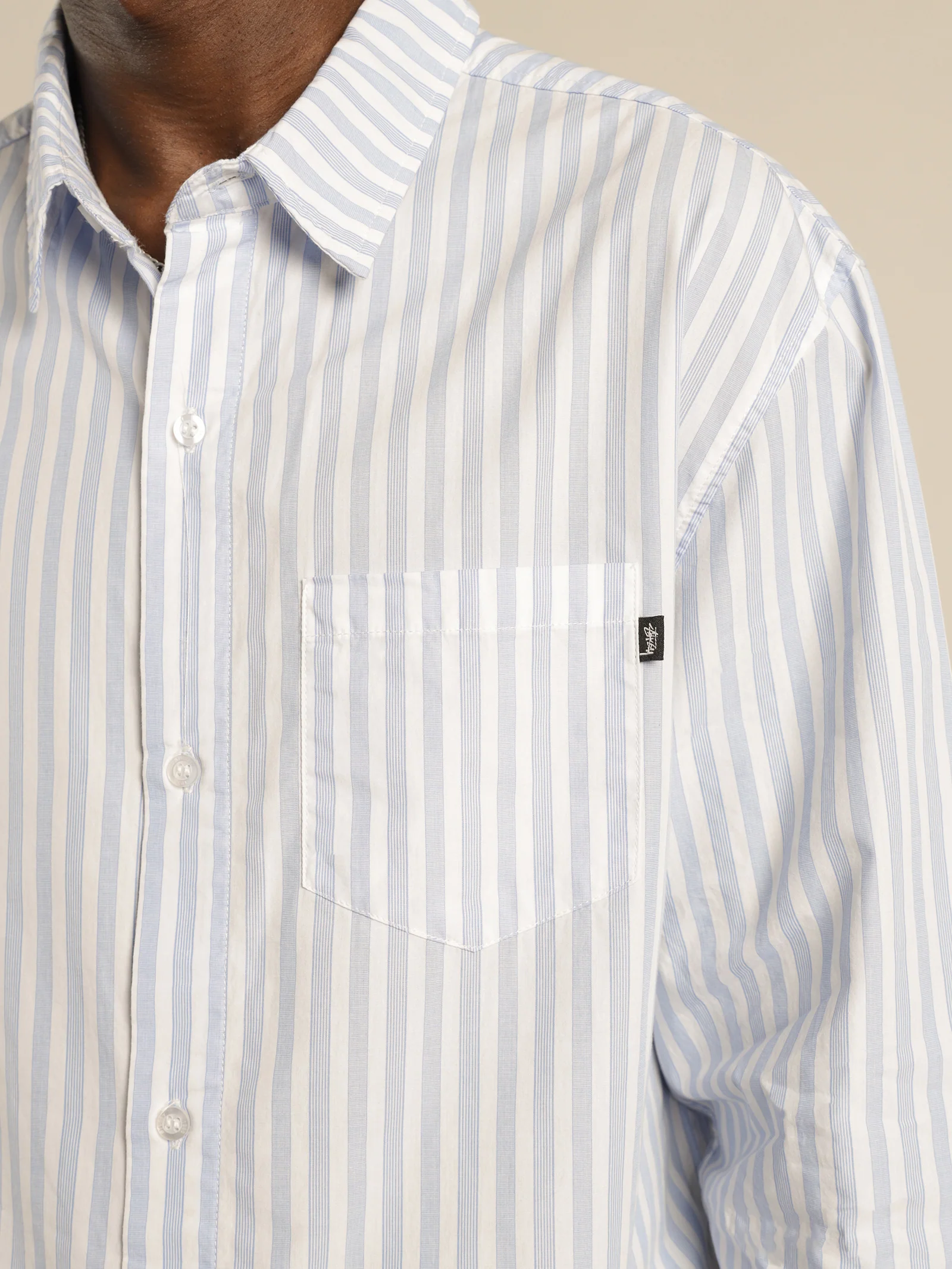 Classic Long Sleeve Stripe Shirt - Image 6