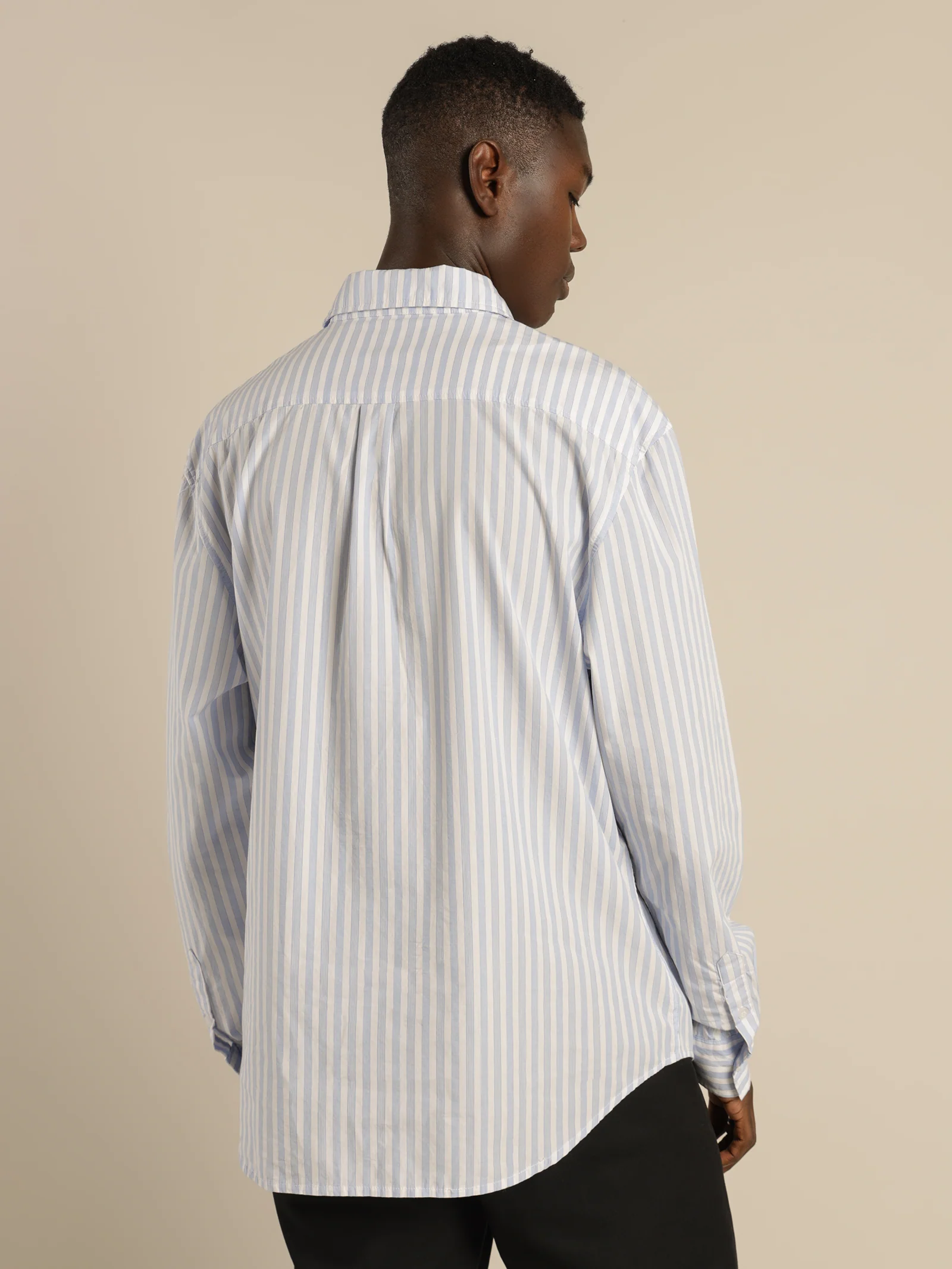 Classic Long Sleeve Stripe Shirt - Image 7