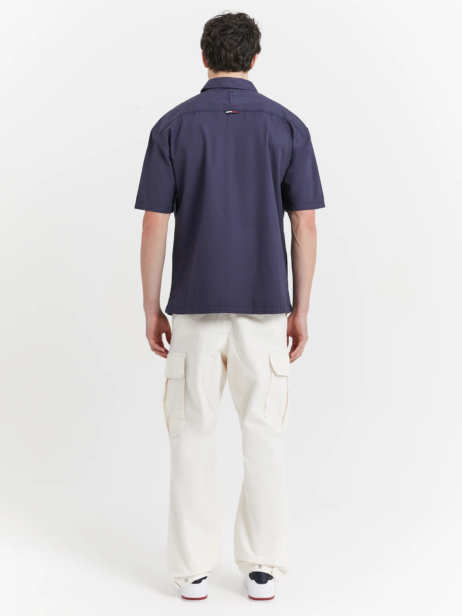 Classic Solid Short Sleeve Overshirt - Image 5