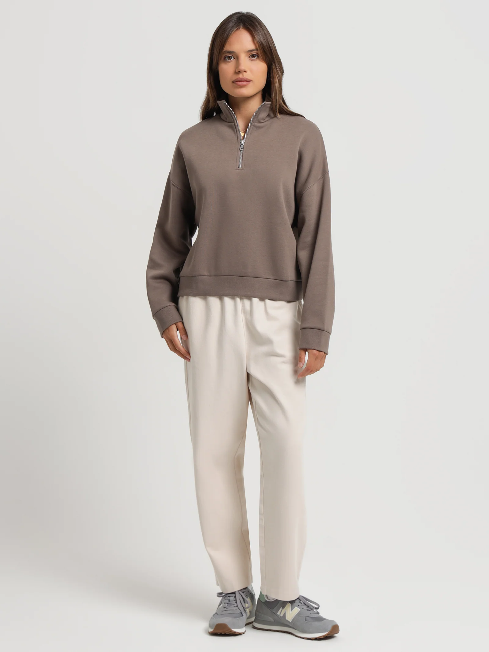 Classic Zip Front Sweater - Image 2