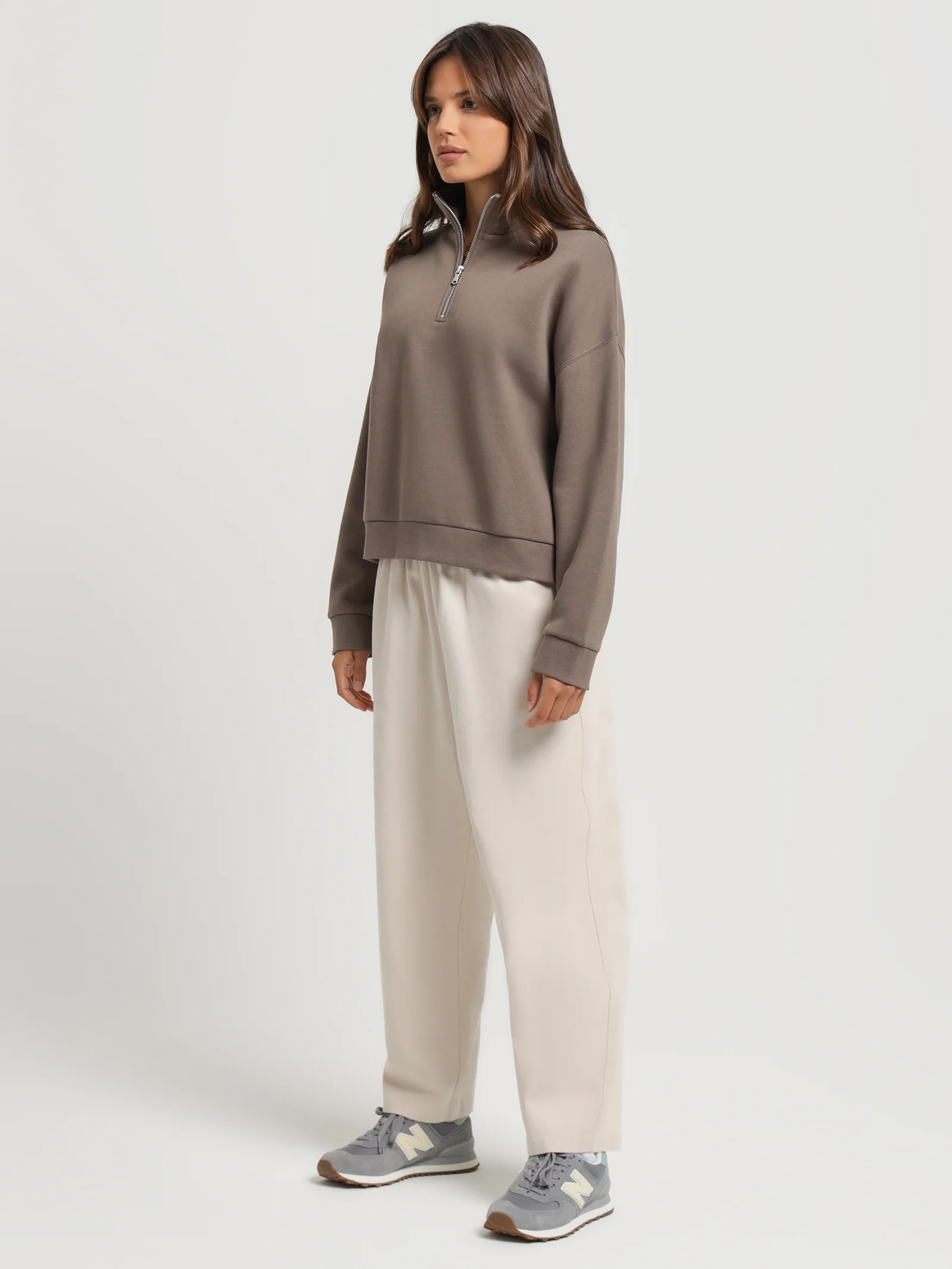 Classic Zip Front Sweater - Image 4