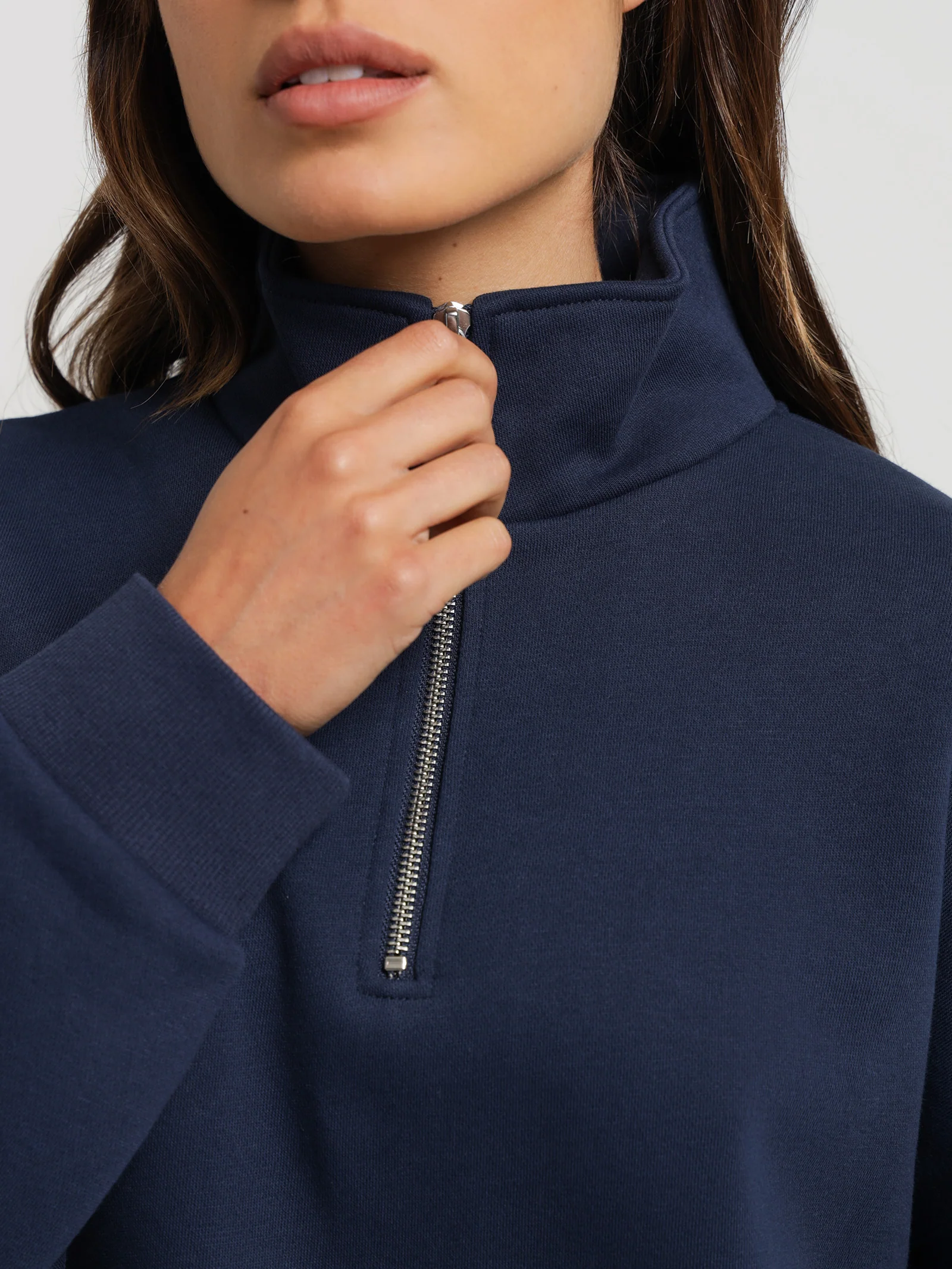 Classic Zip Front Sweater - Image 3
