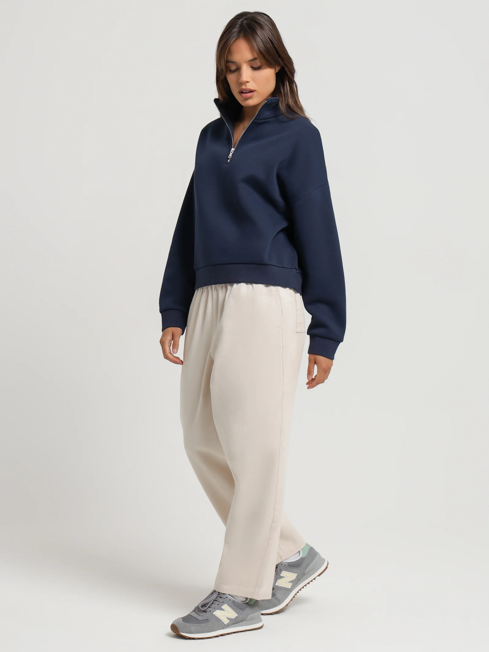 Classic Zip Front Sweater - Image 4