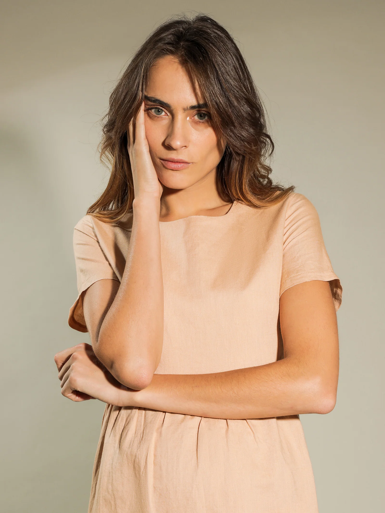 Claudia Linen Maxi Dress - Image 2