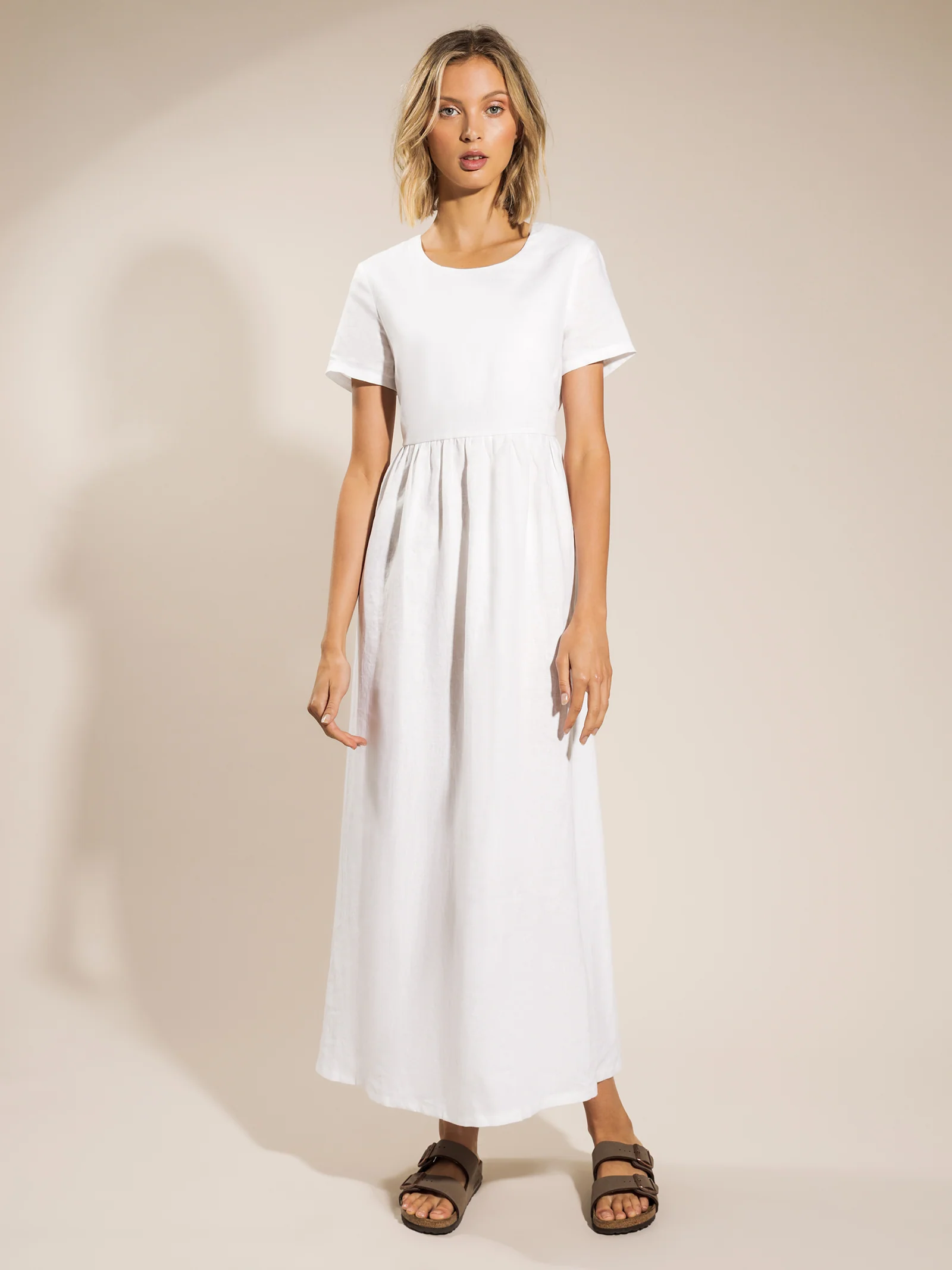 Claudia Linen Maxi Dress - Image 6