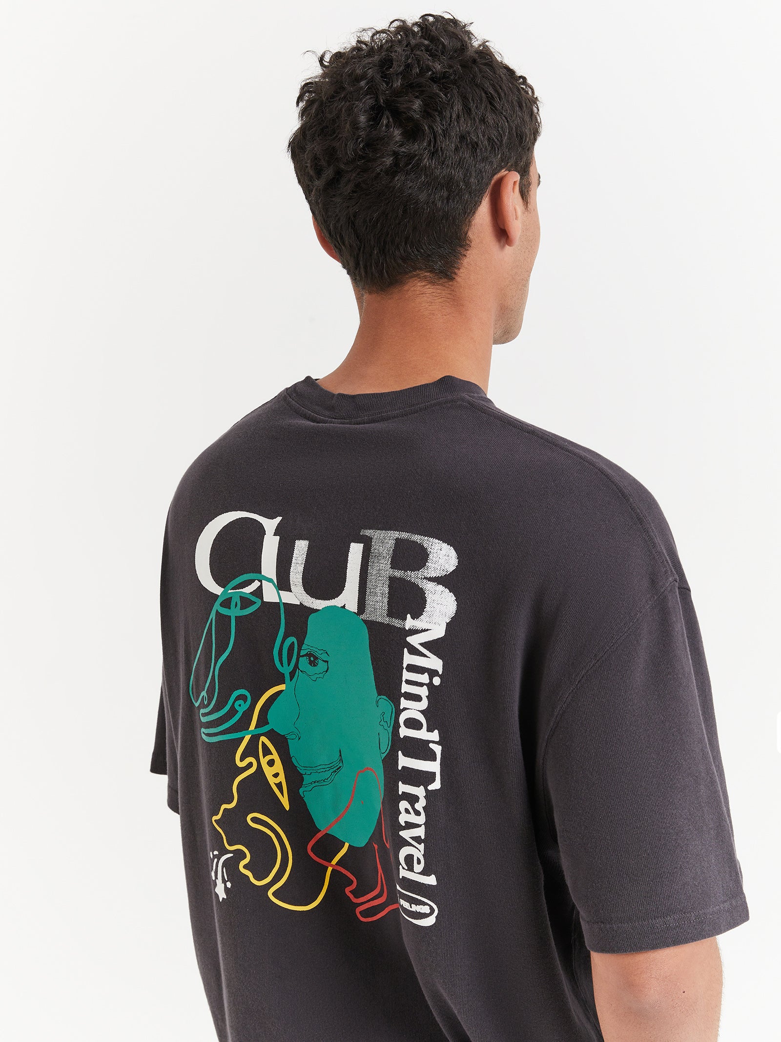 Club Mind Oversized Heavyweight T-Shirt - Image 3