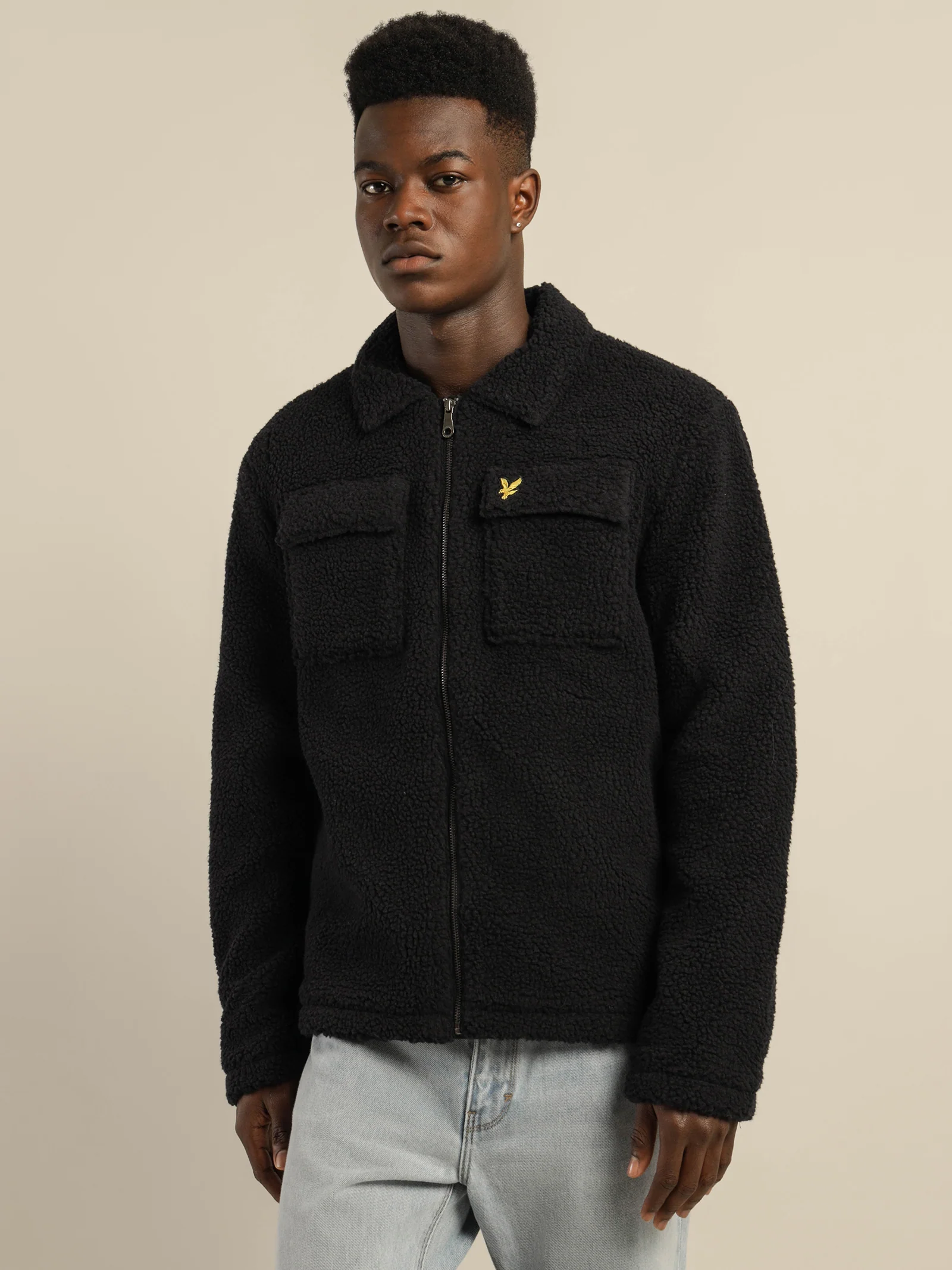 Collared Pile Jacket - Image 2