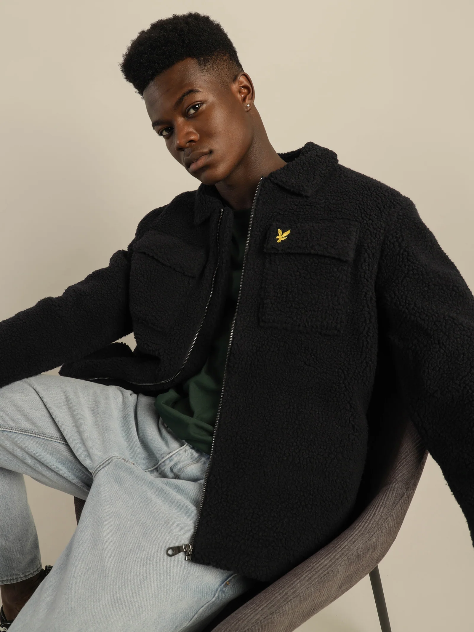 Collared Pile Jacket - Image 3