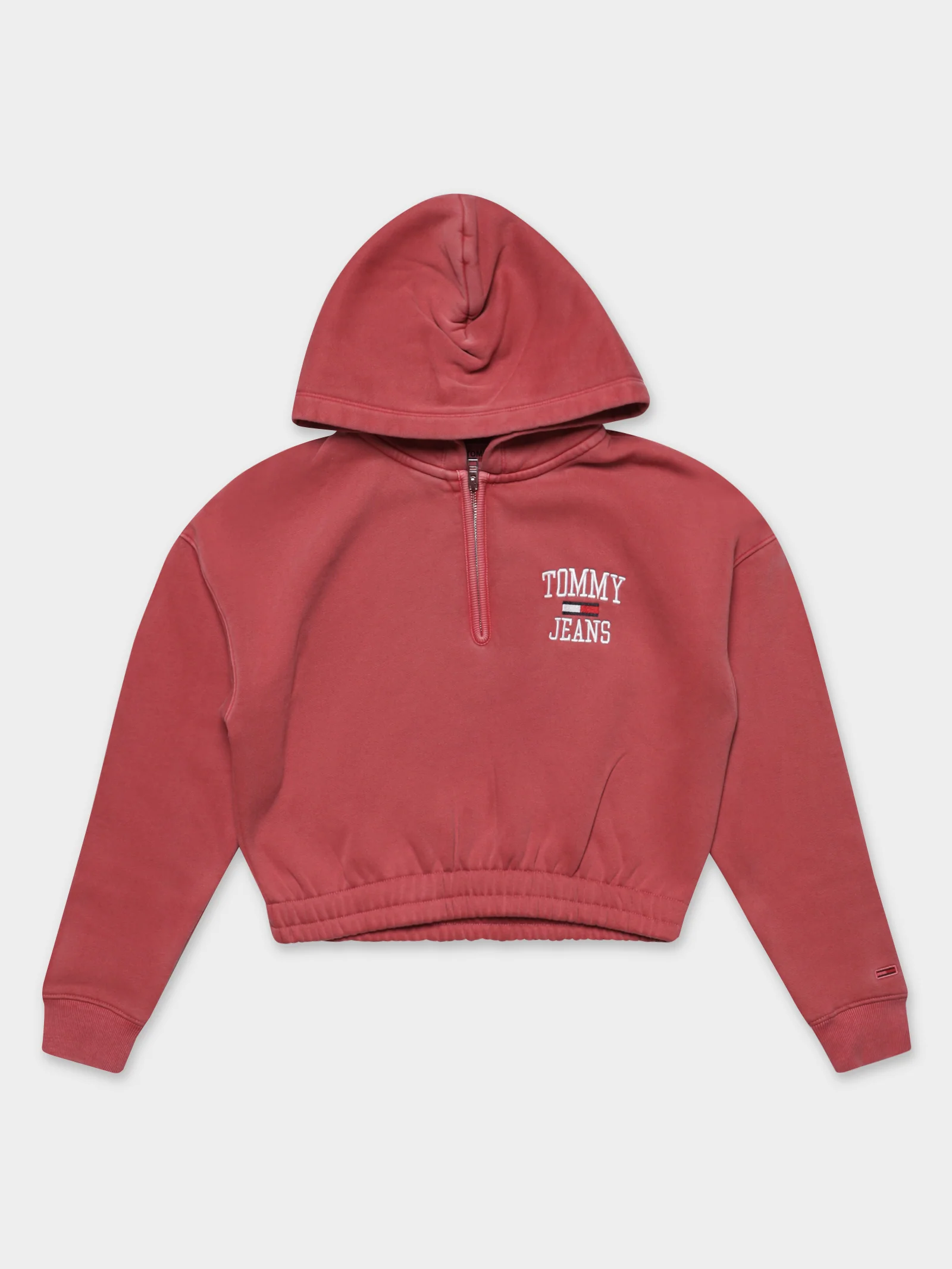 College Cropped Quarter-Zip Hoodie - Image 6