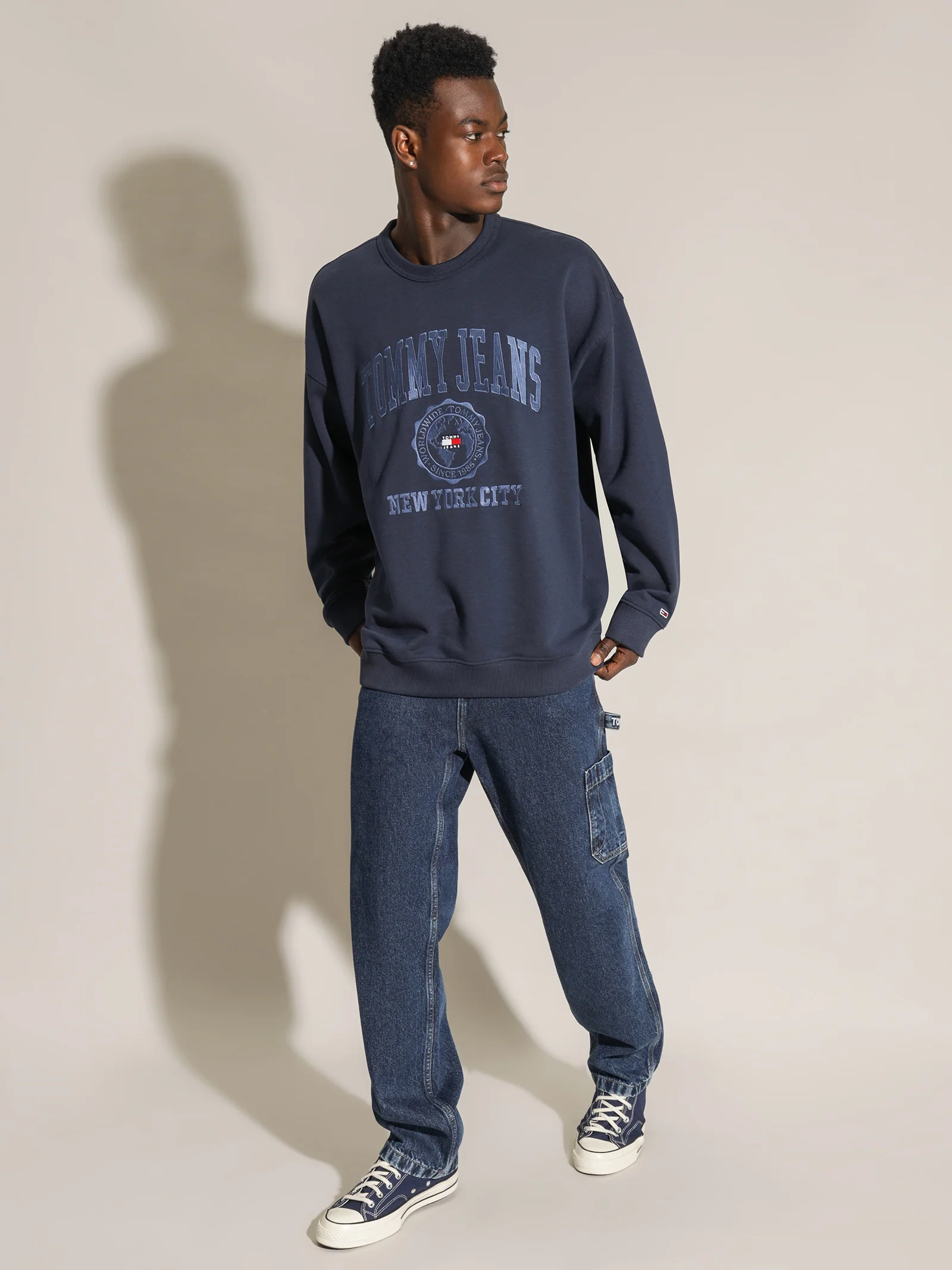 College Logo Reverse Slub Sweatshirt - Image 5