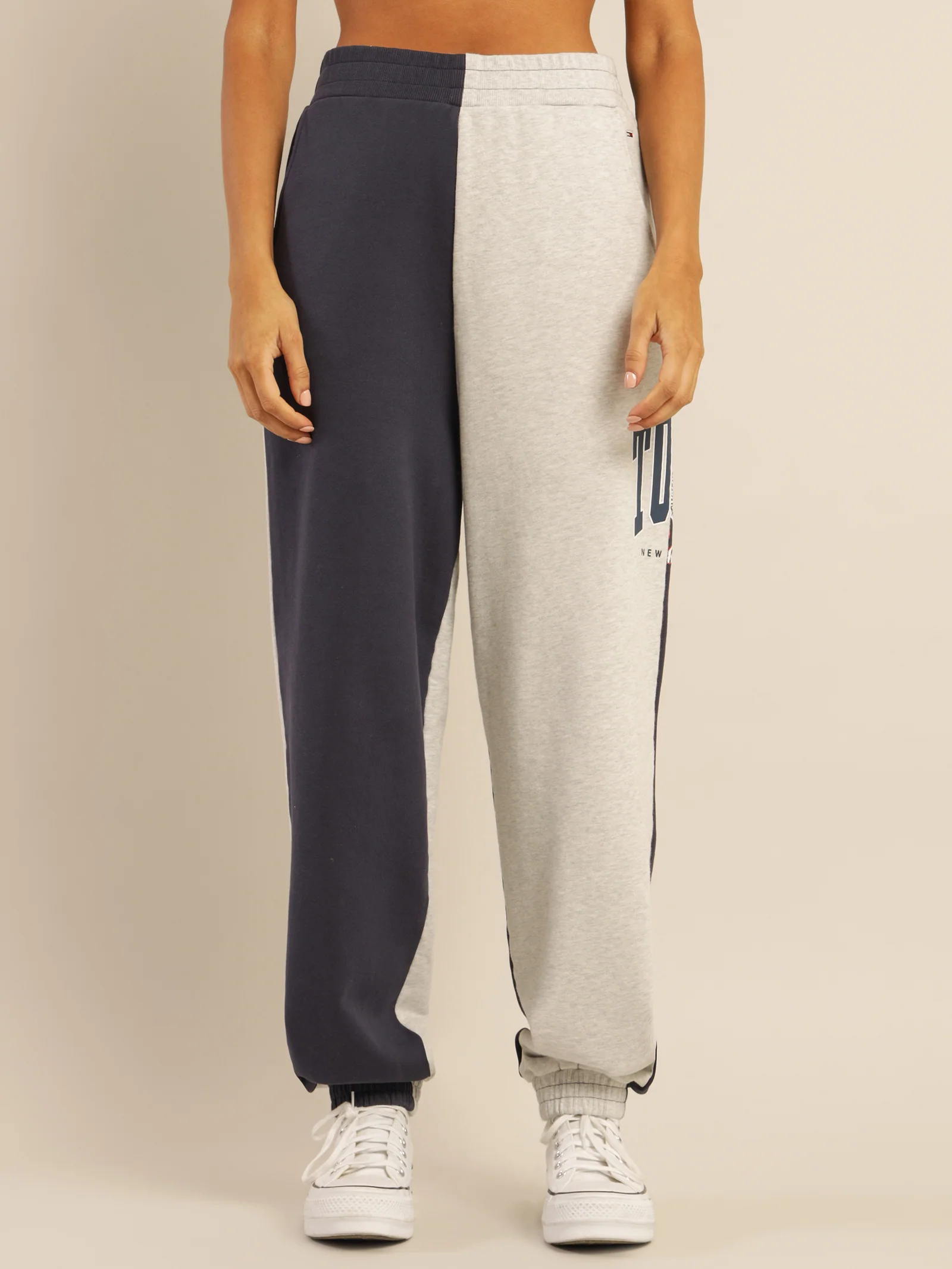 College Splicing Sweatpants - Image 3