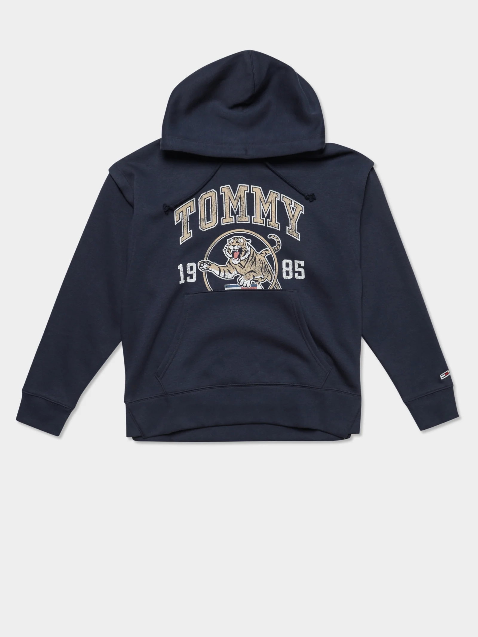 College Tiger Logo Relaxed Hoodie - Image 7