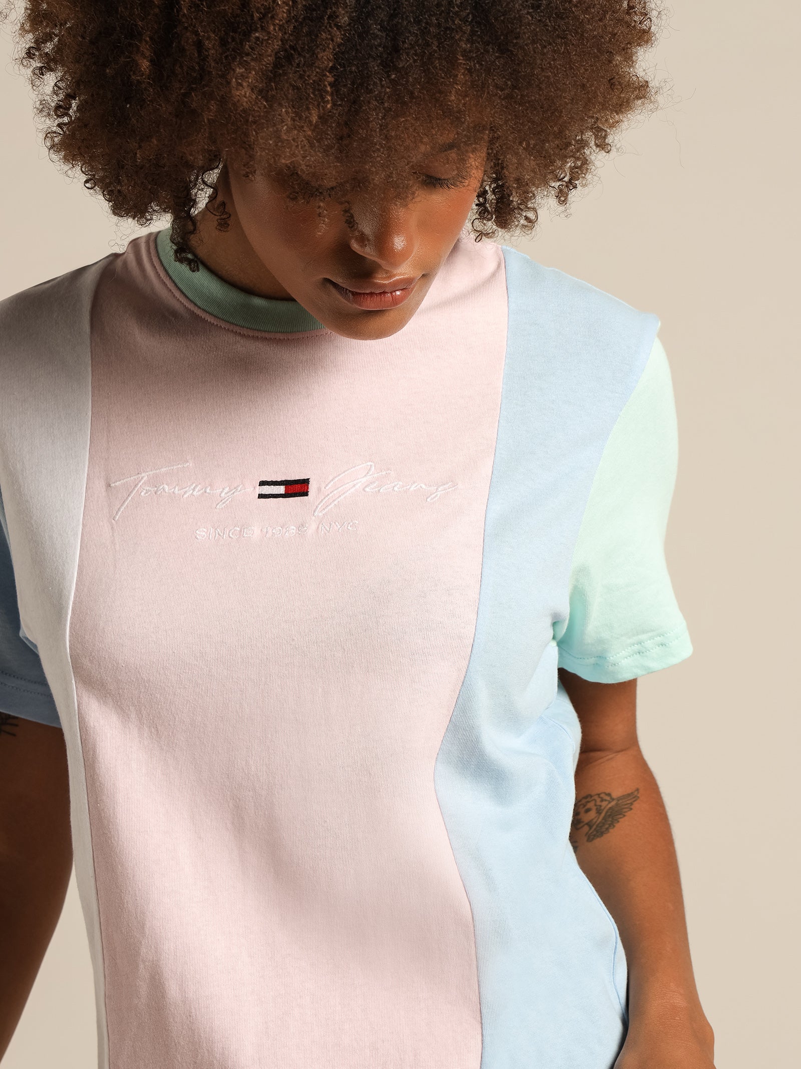 Color Block T-Shirt Dress - Image 4