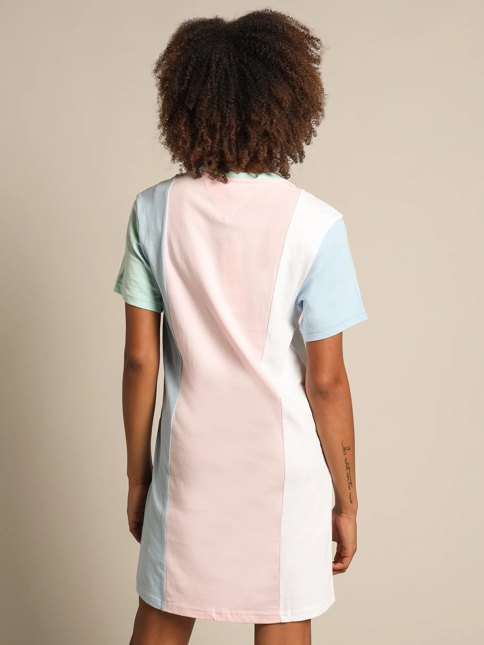 Color Block T-Shirt Dress - Image 7