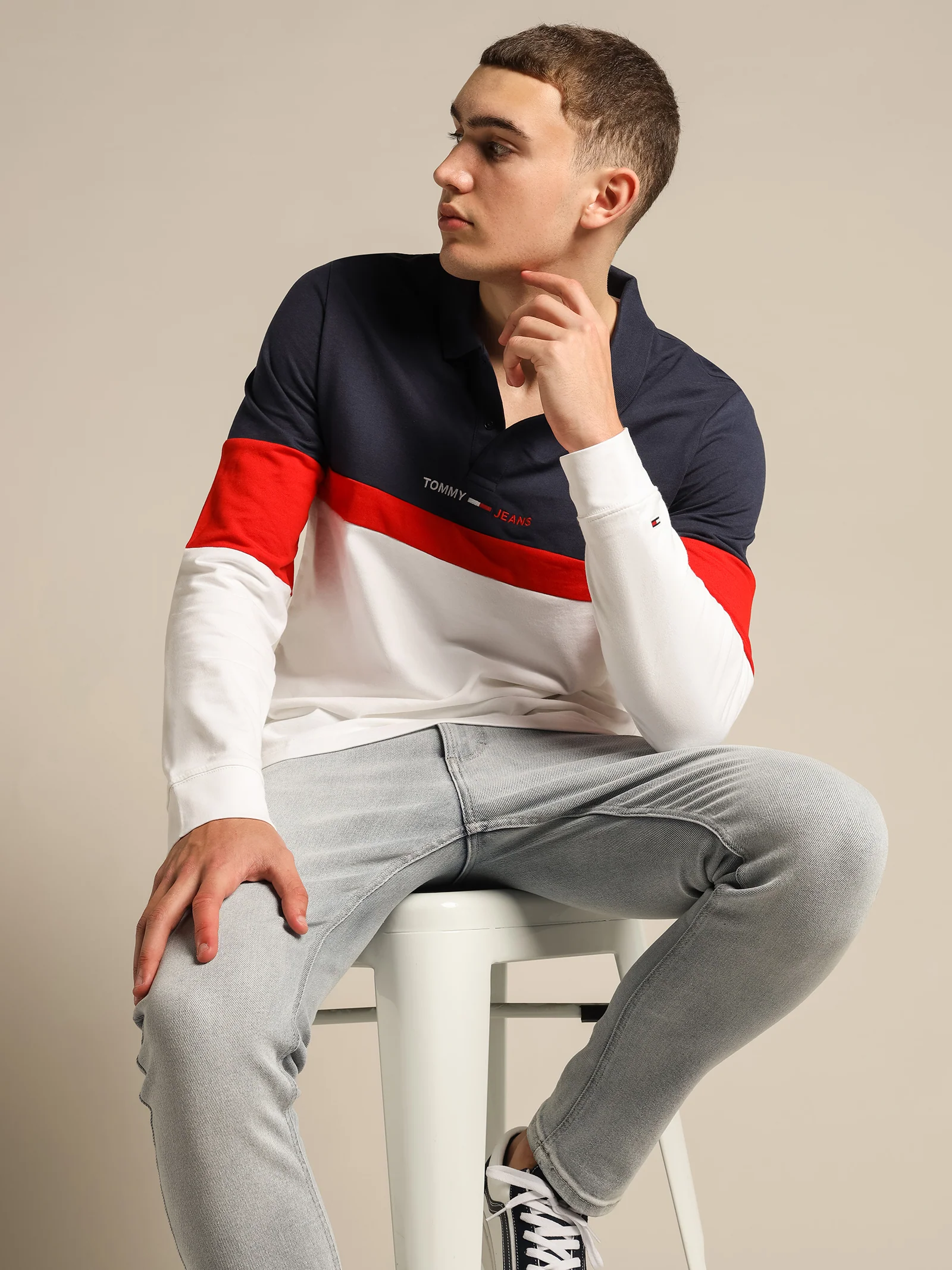 Colorblock Polo Shirt - Image 2