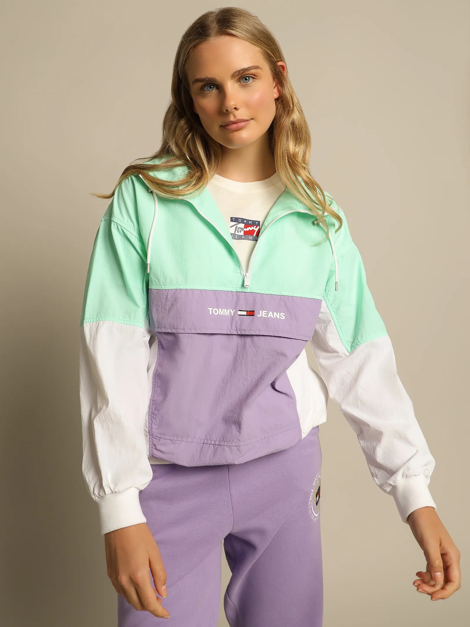 Colorblock Popover Jacket