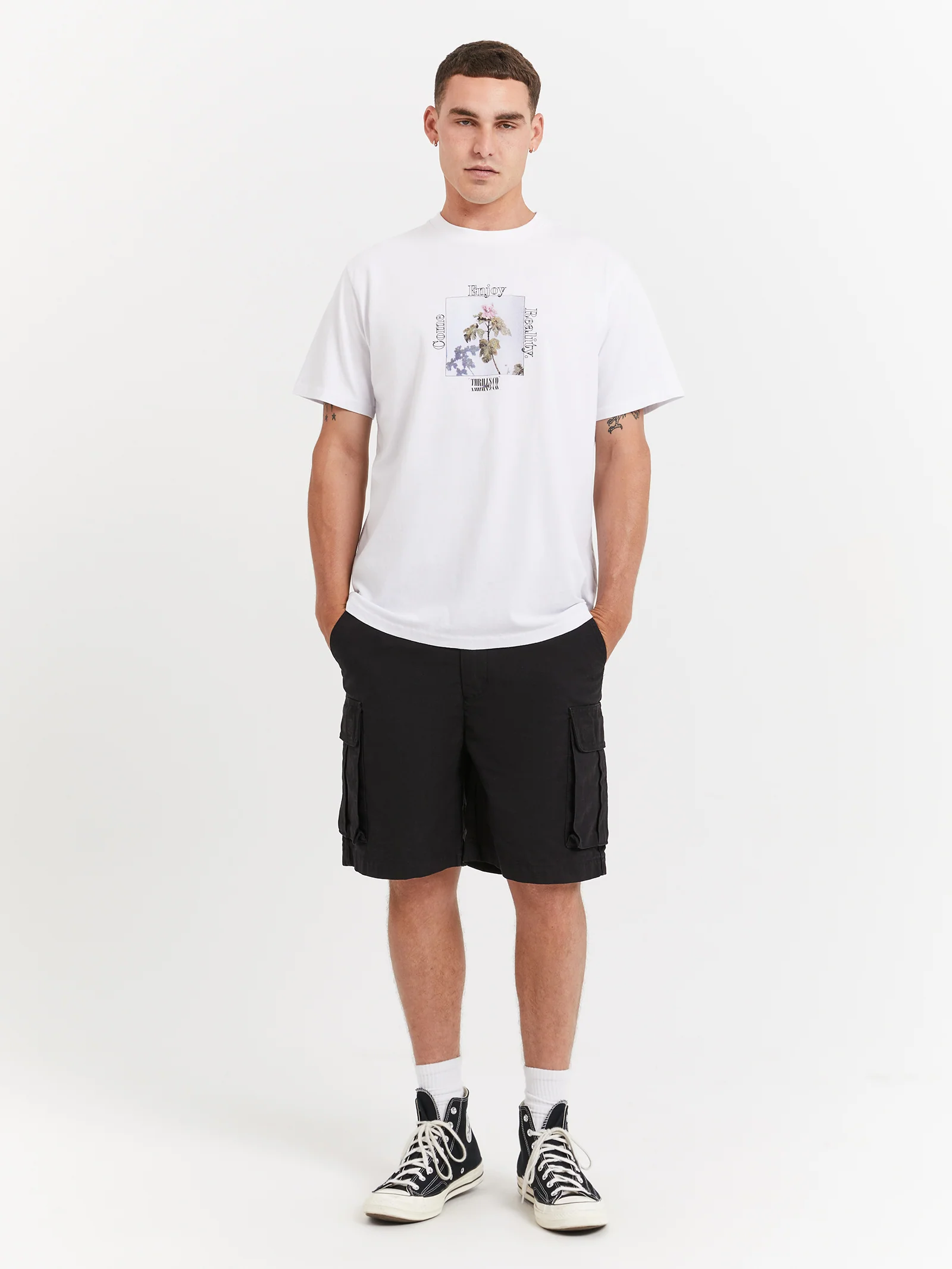 Come Enjoy Reality Merch Fit T-Shirt - Image 2