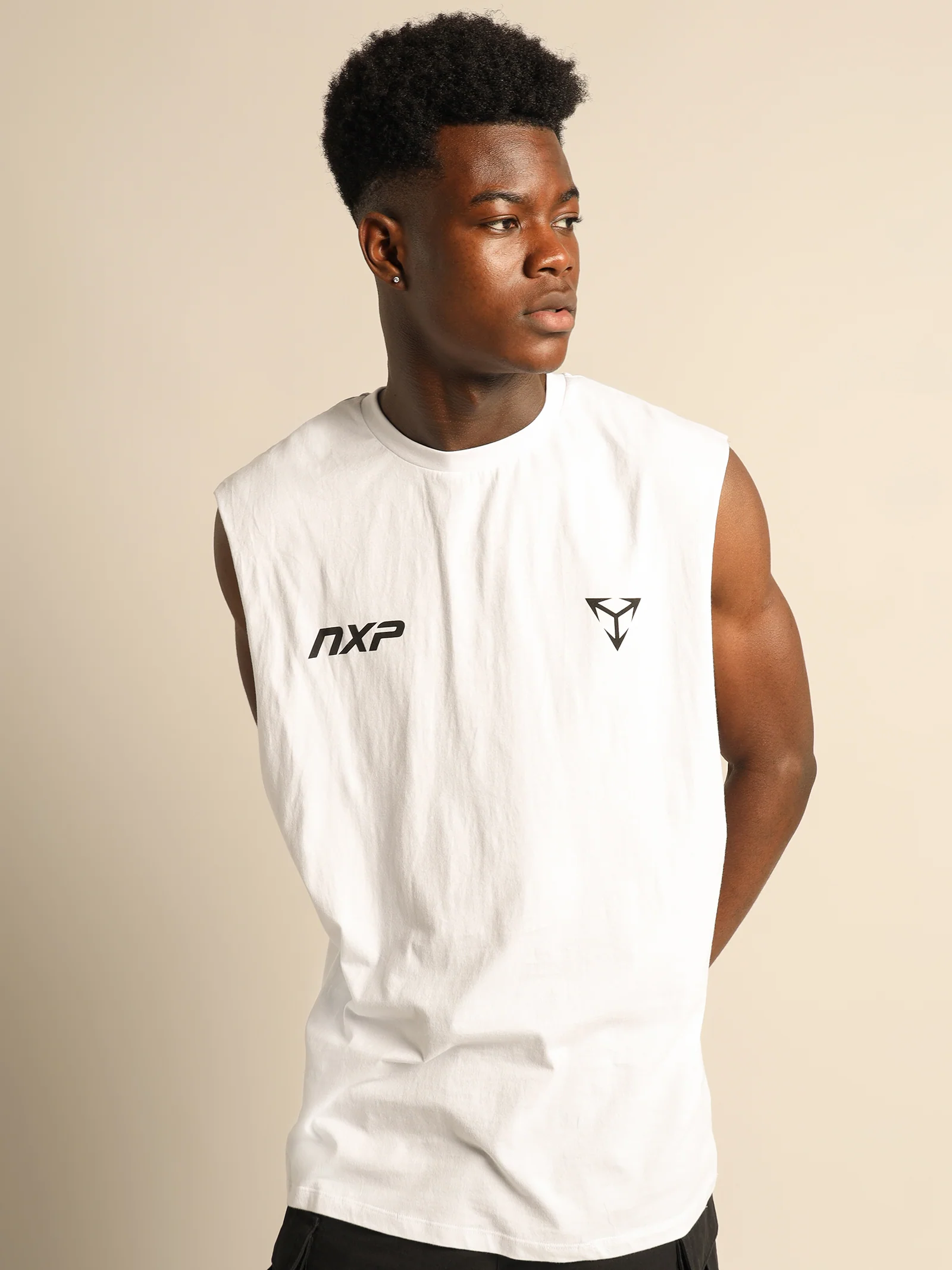 Complacent Scoop Back Muscle Shirt - Image 2