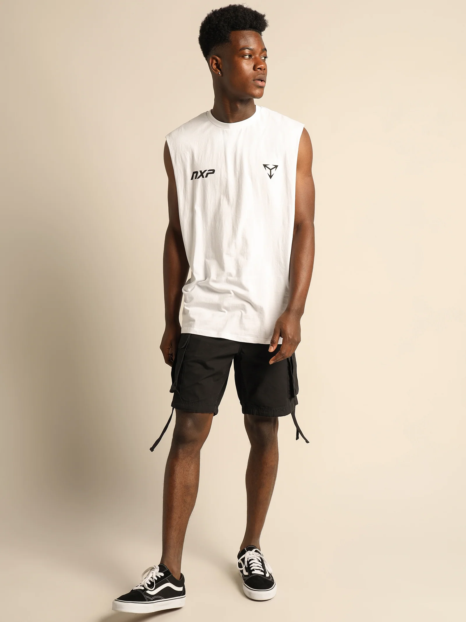 Complacent Scoop Back Muscle Shirt - Image 3