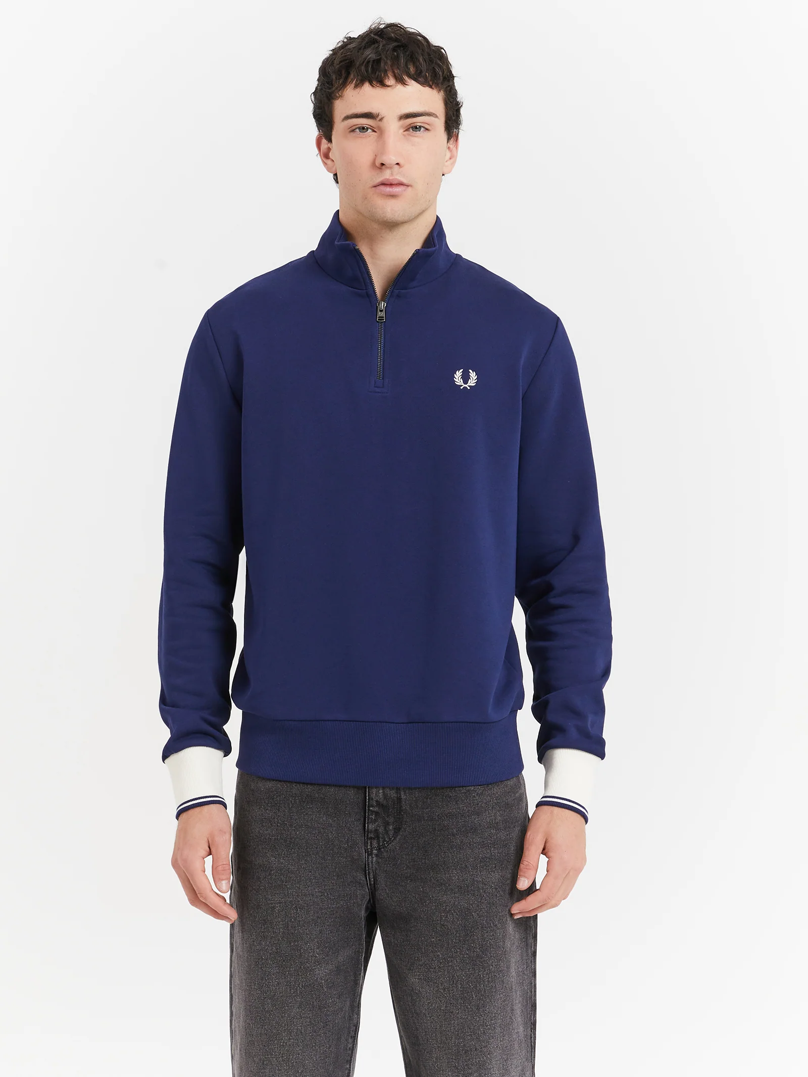 Contrast Cuff Laurel Half Zip