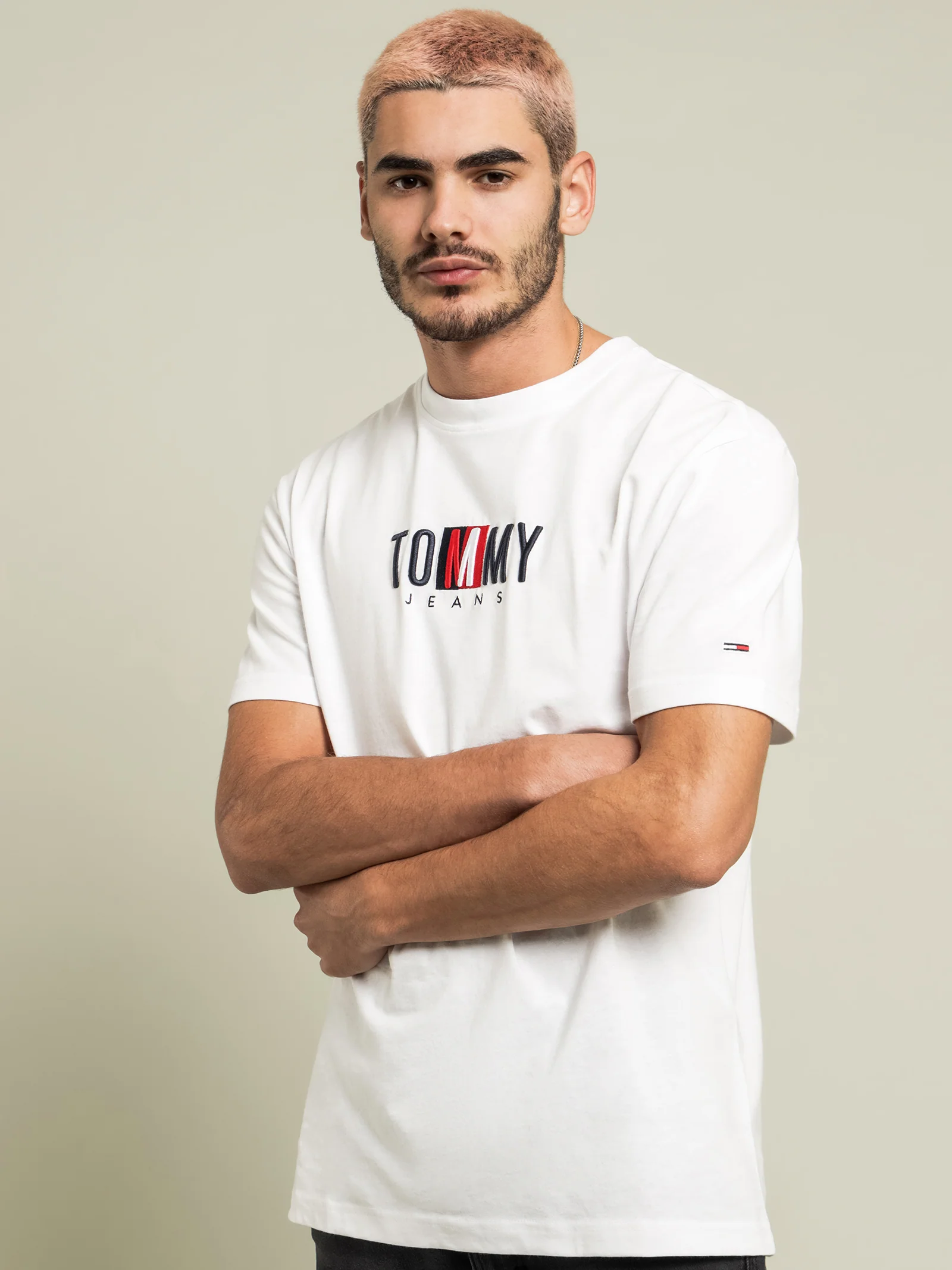 Contrast Logo Tommy T-Shirt - Image 3