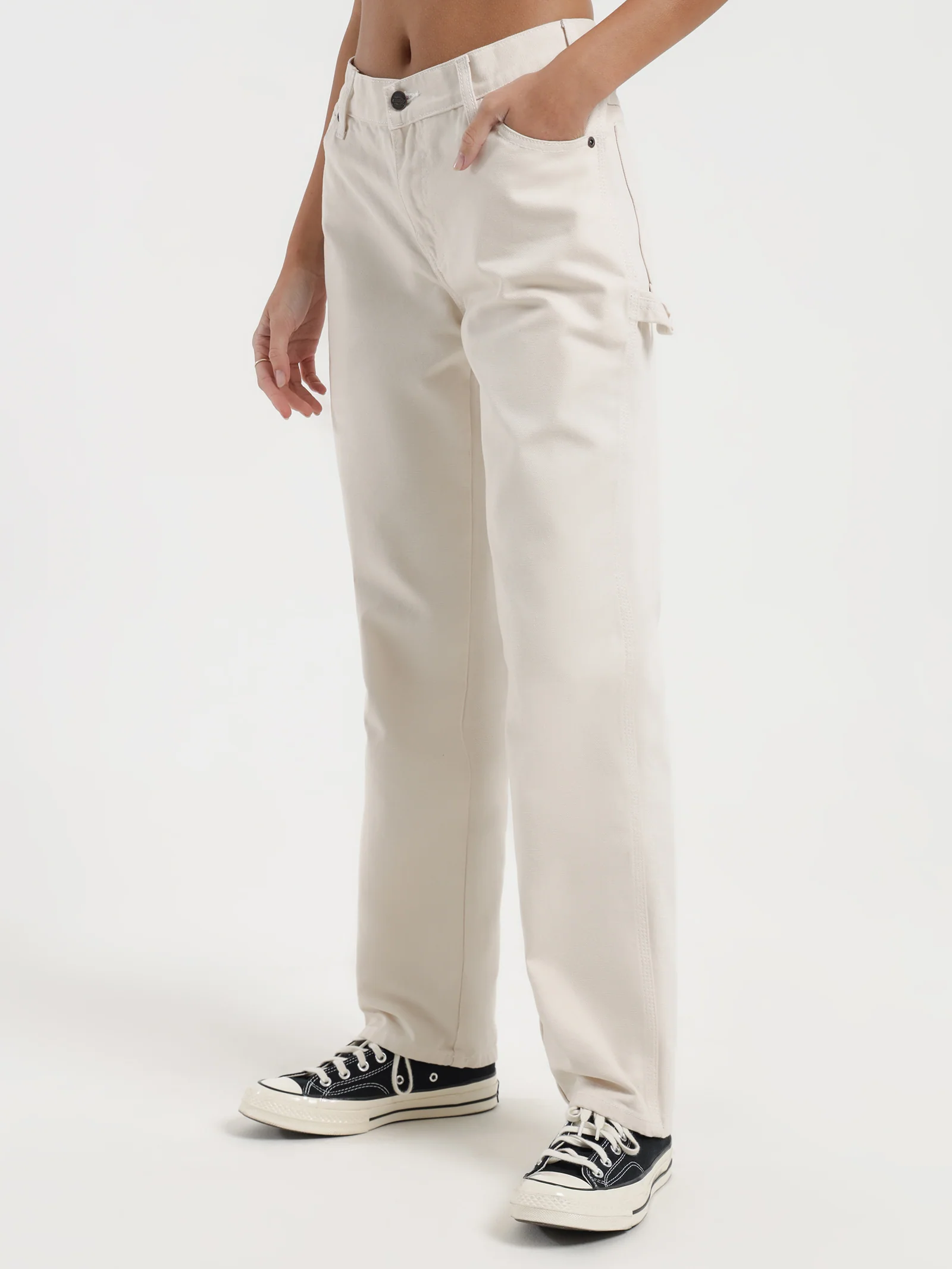 Contrast Low Rider Chinos - Image 3