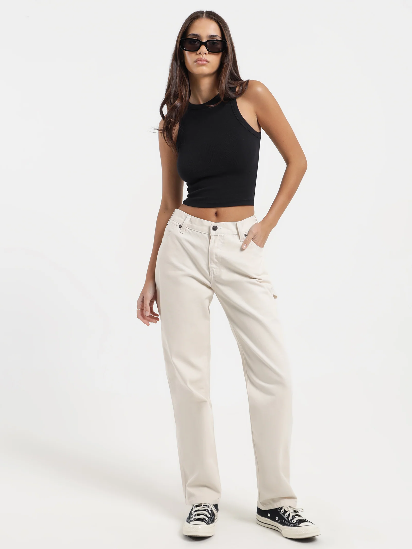 Contrast Low Rider Chinos - Image 4
