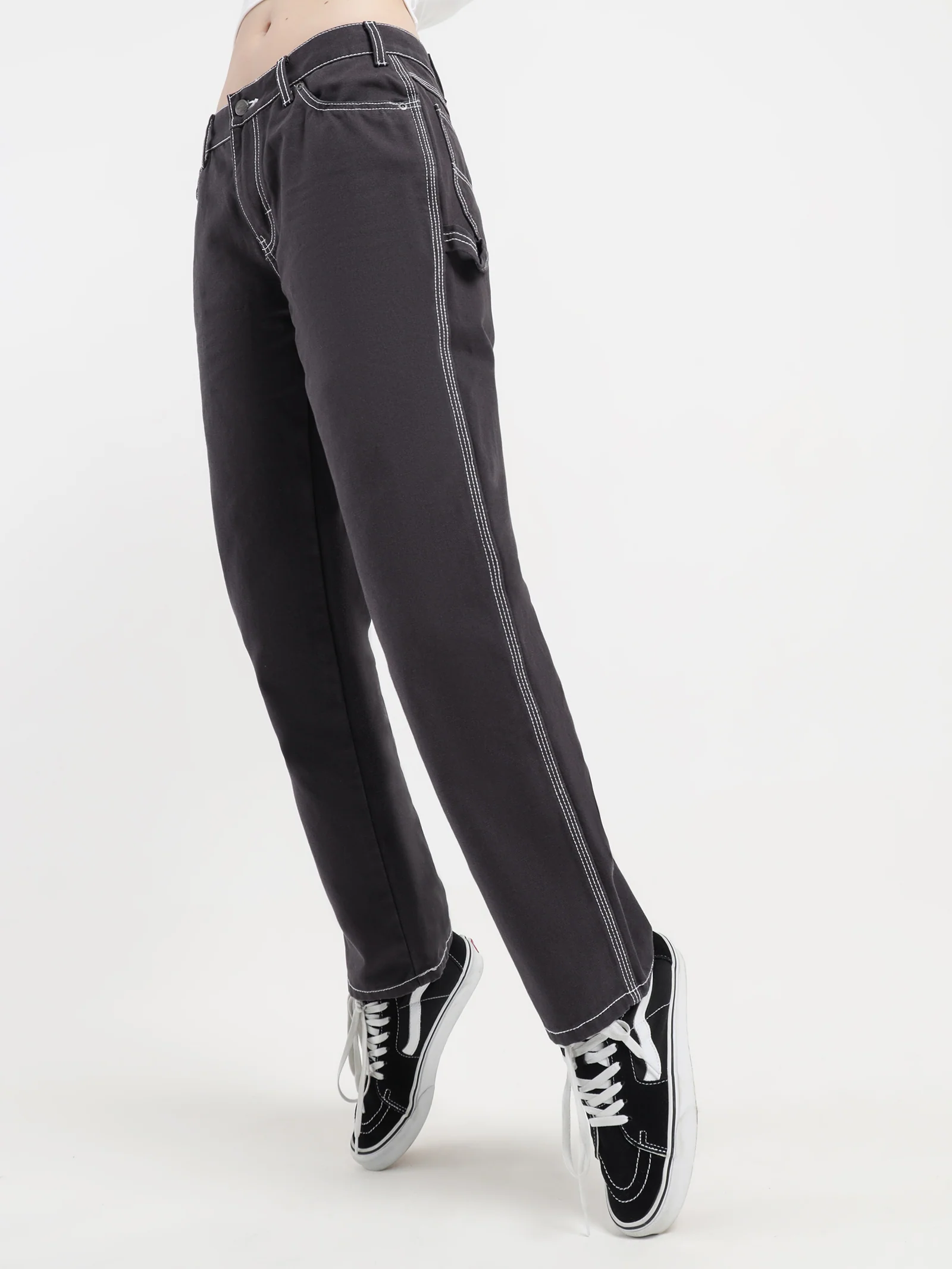 Contrast Low Rider Chinos - Image 3