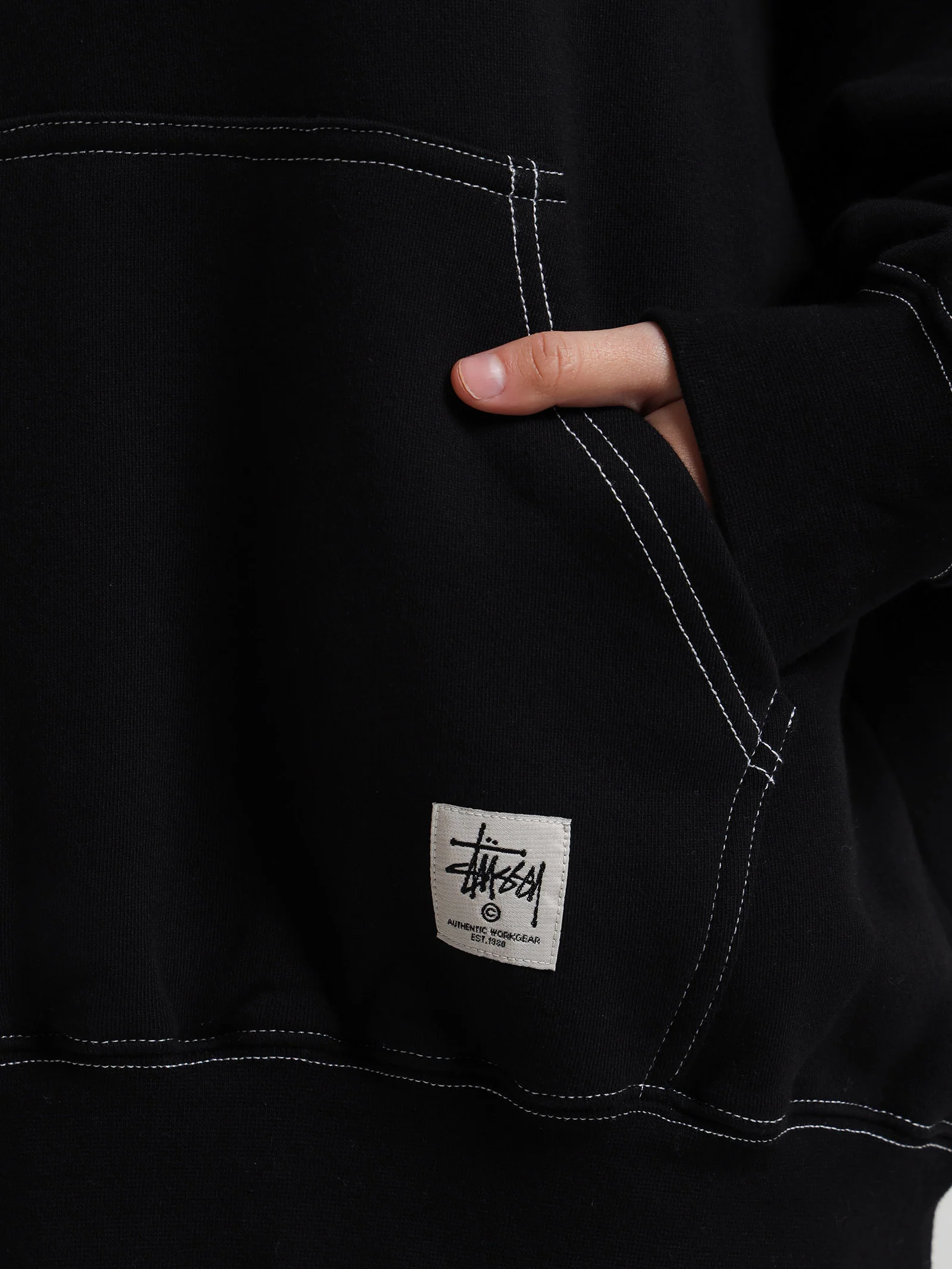 Contrast Stitch Oversized Hoodie - Image 3