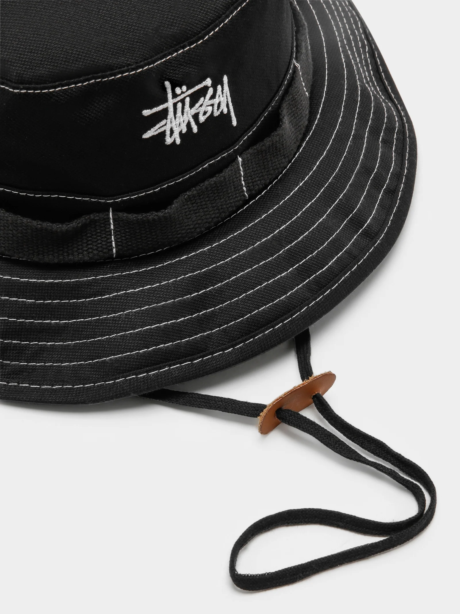 Contrast Topstitch Boonie Hat - Image 2