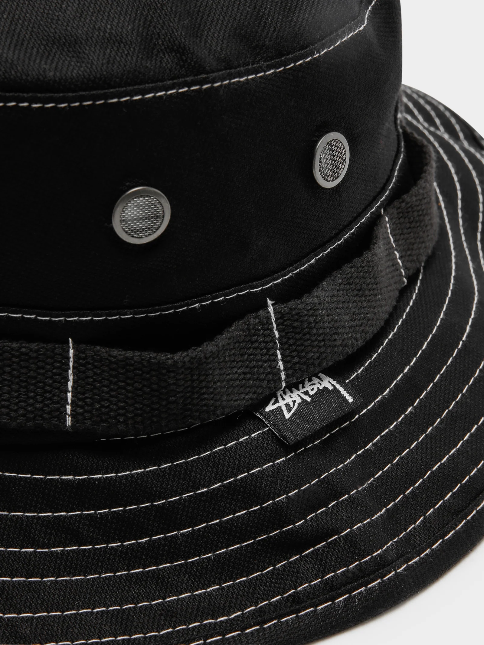 Contrast Topstitch Boonie Hat - Image 3