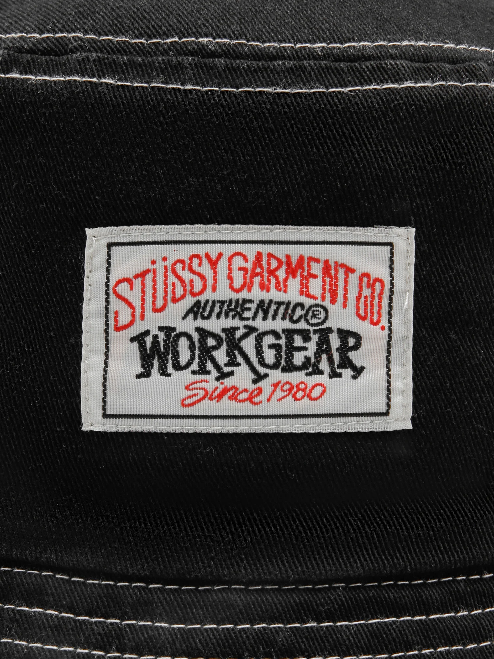 Contrast Topstitch Bucket Hat - Image 2
