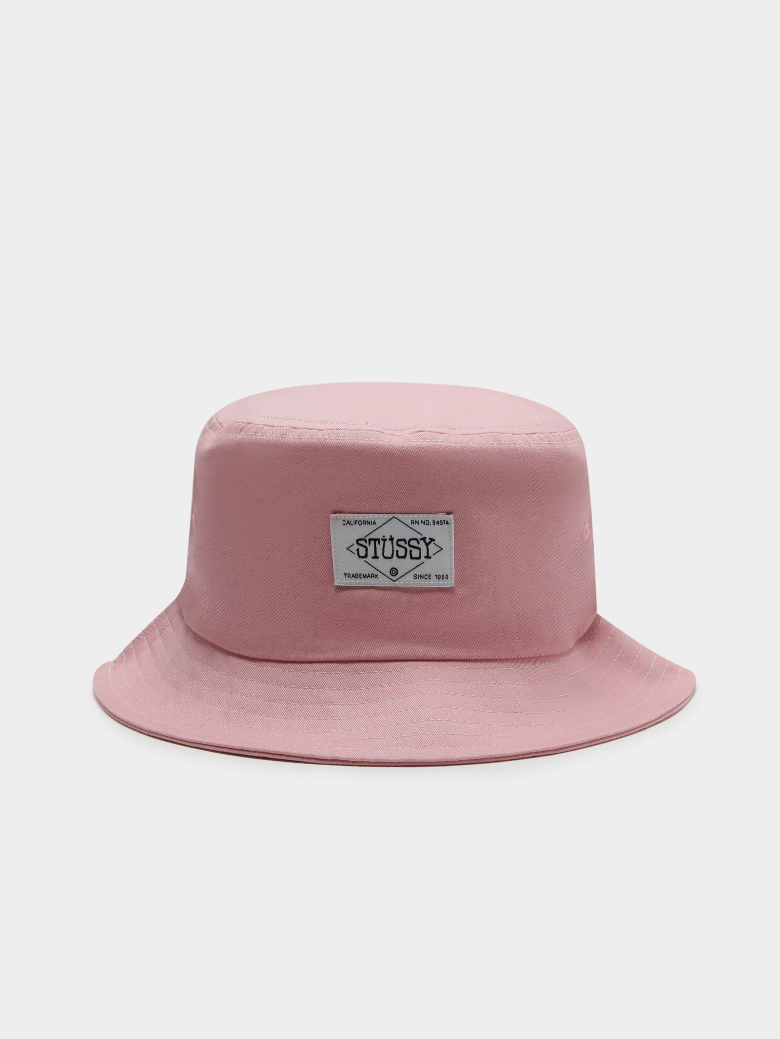 Contrast Topstitch Bucket Hat - Image 2