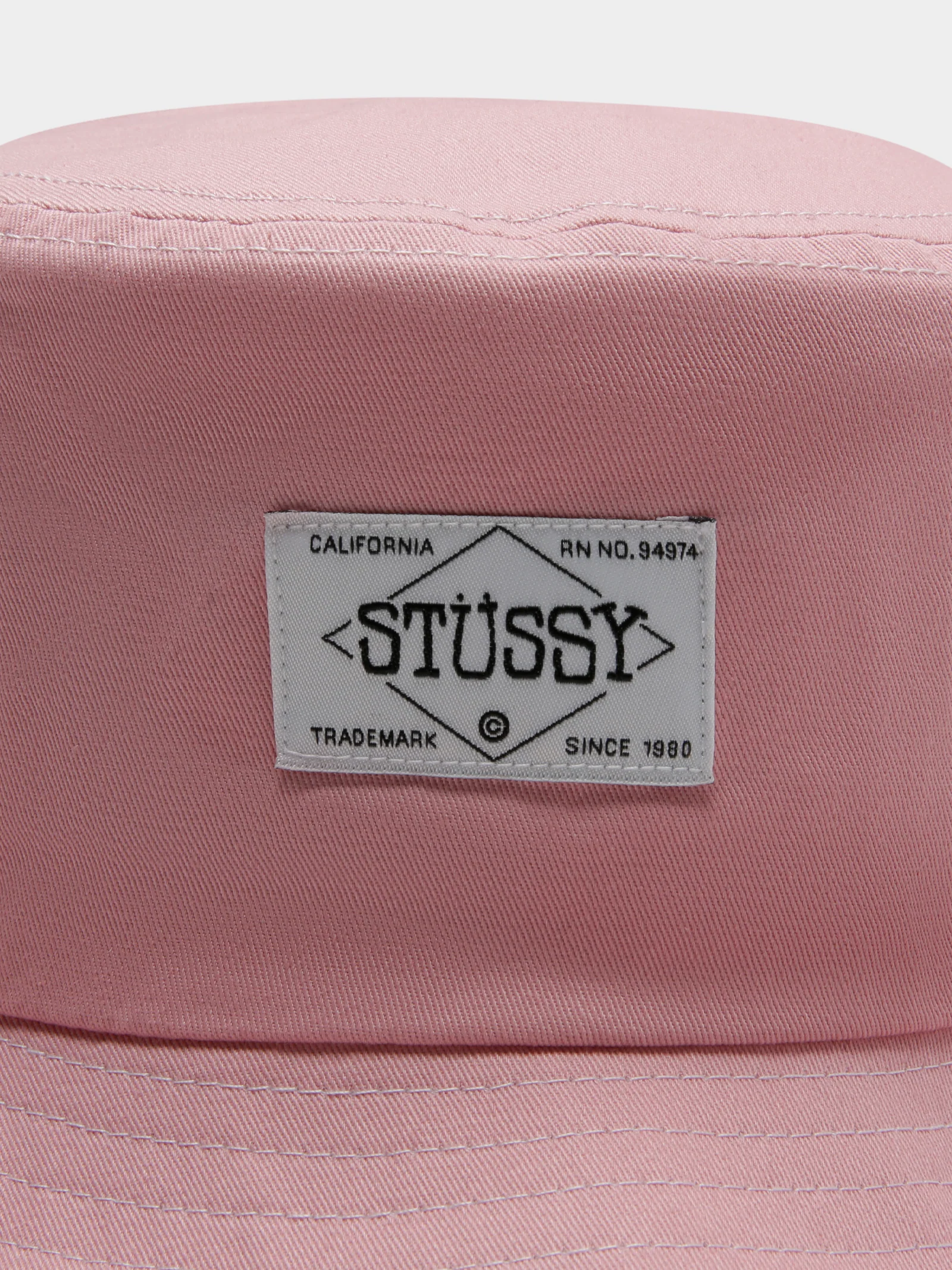 Contrast Topstitch Bucket Hat - Image 3