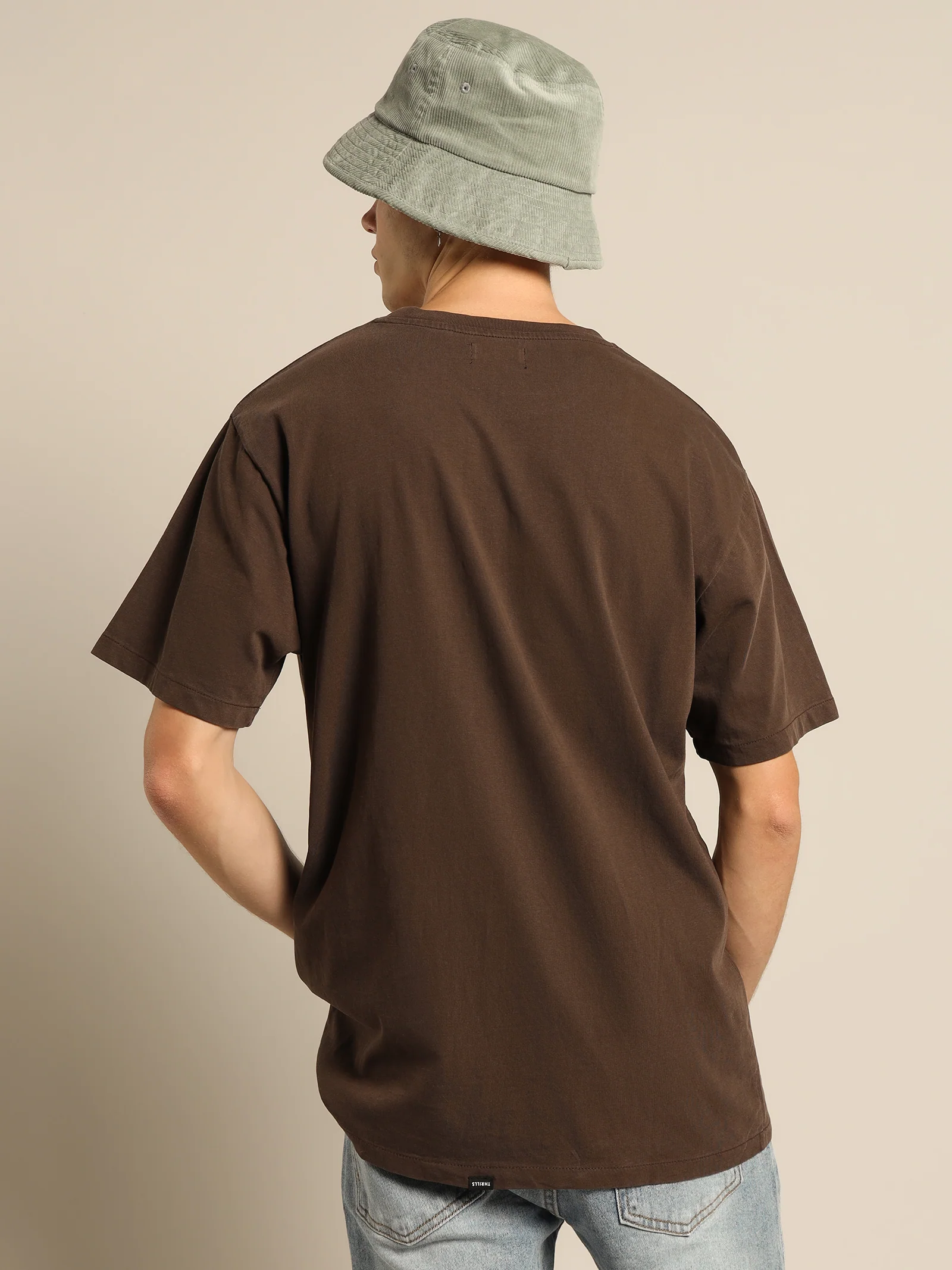 Contrasting Stack Merch Fit T-Shirt - Image 6