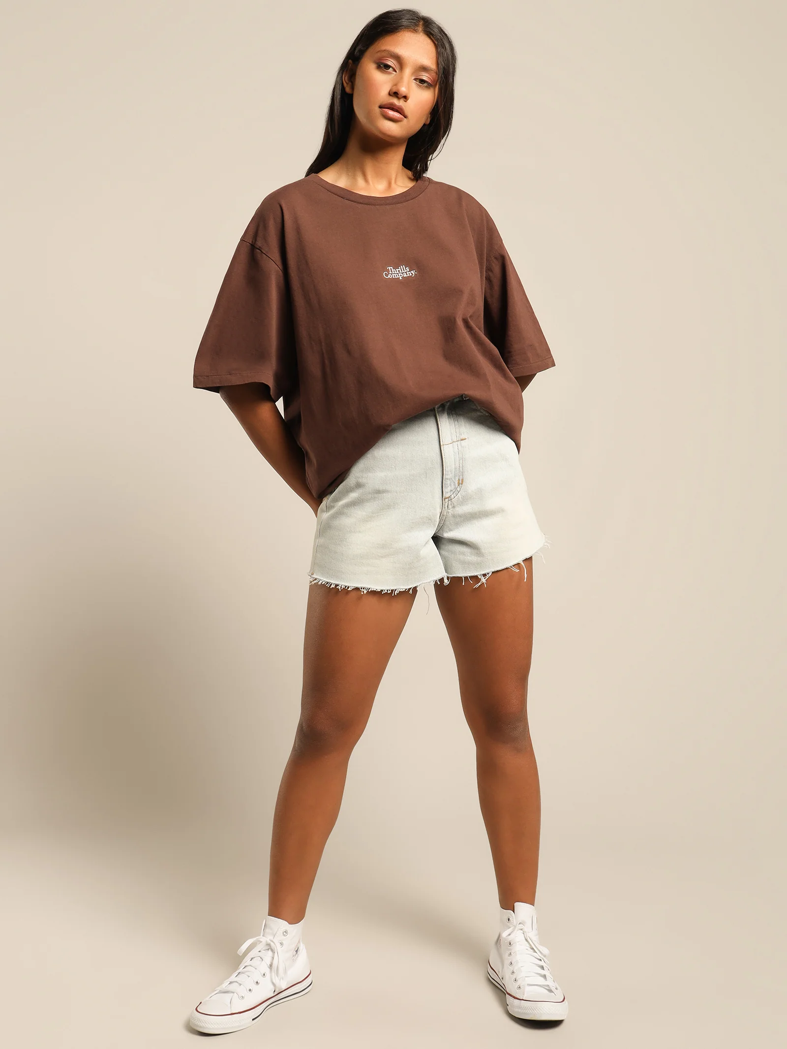 Contrasting Stack Retro T-Shirt - Image 2