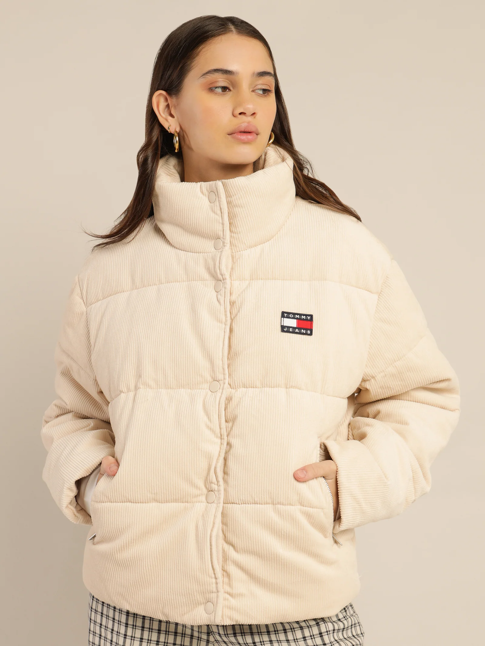 Corduroy Padded Puffer Jacket - Image 2