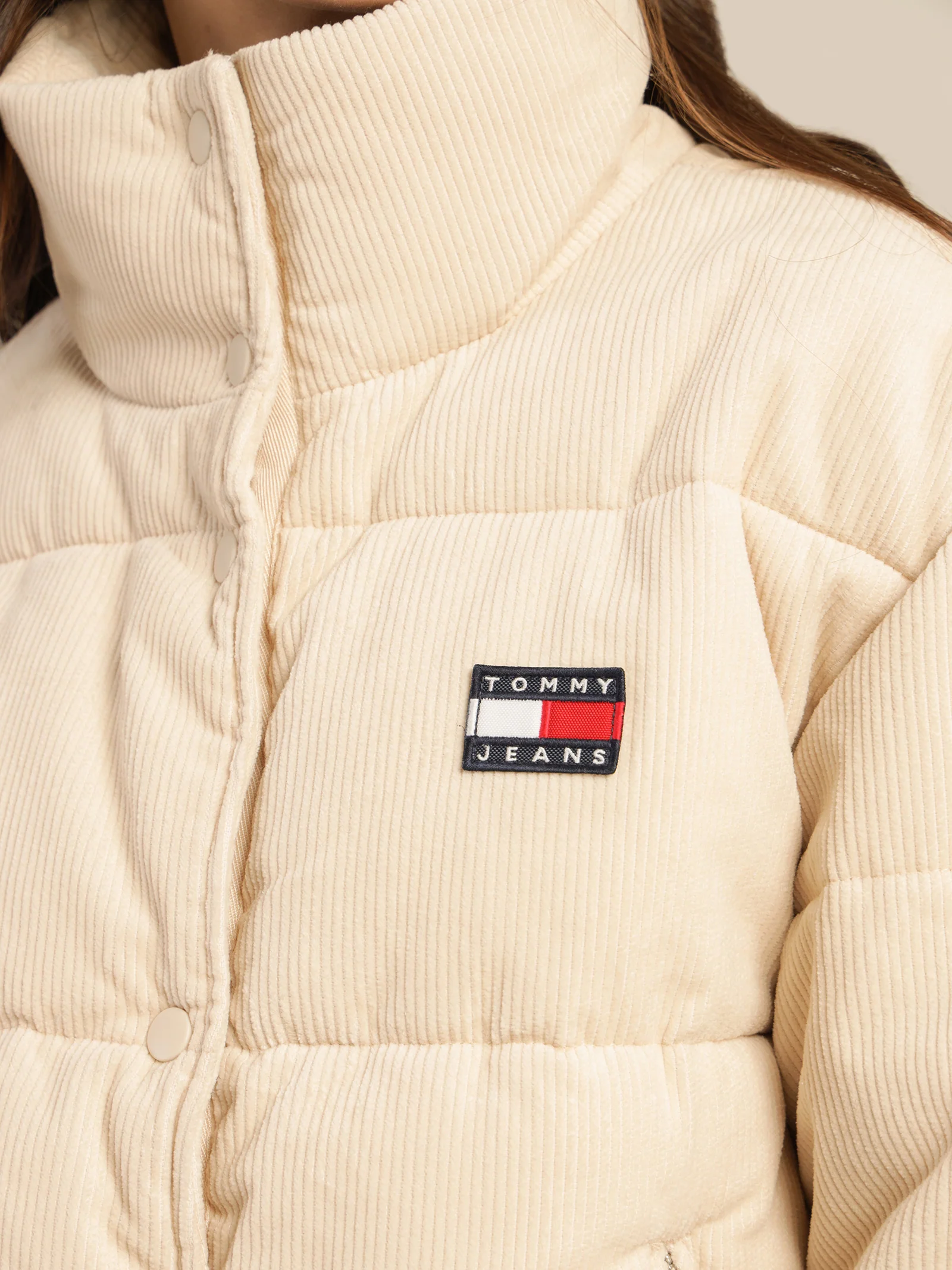 Corduroy Padded Puffer Jacket - Image 4