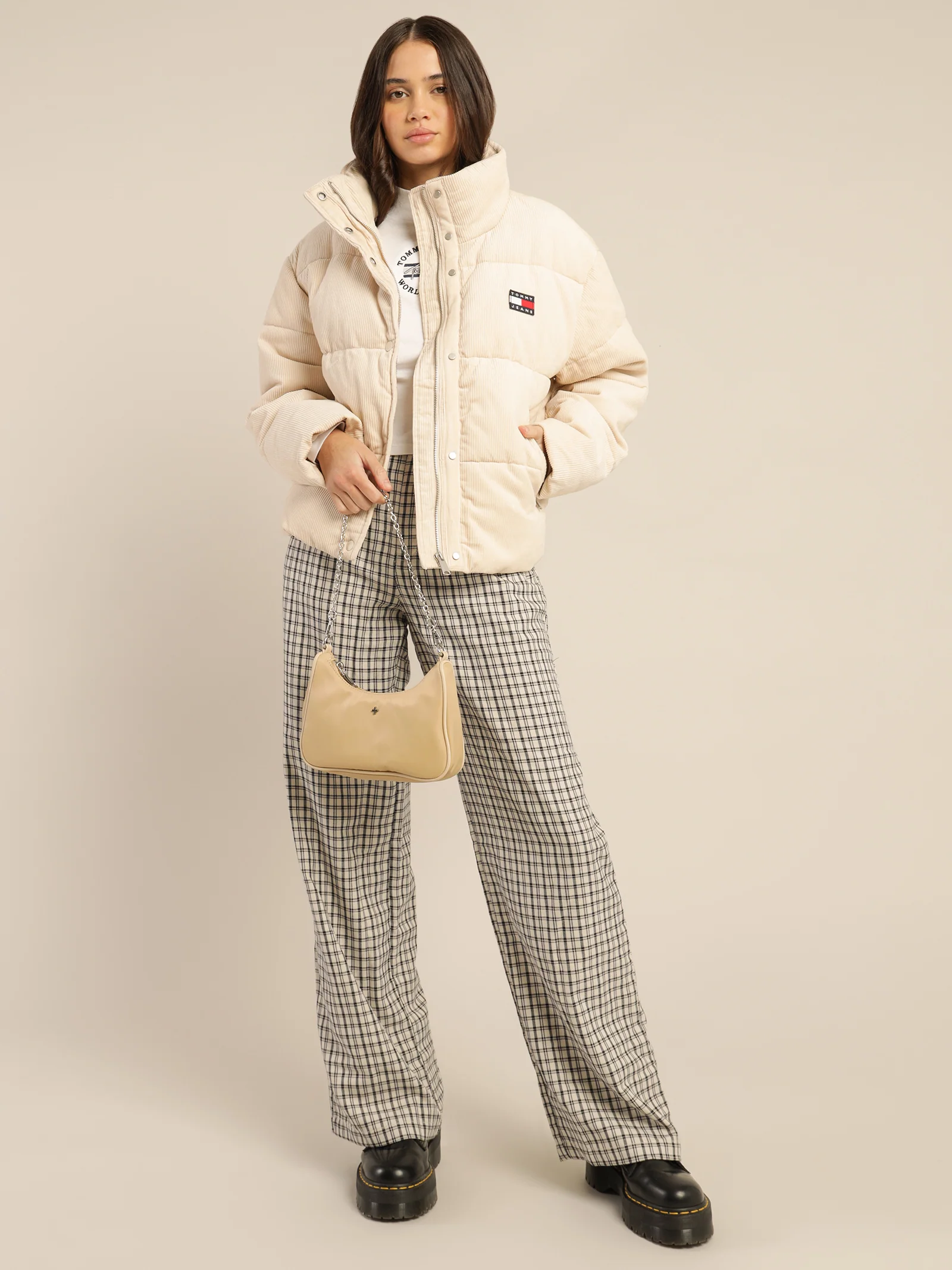 Corduroy Padded Puffer Jacket - Image 5