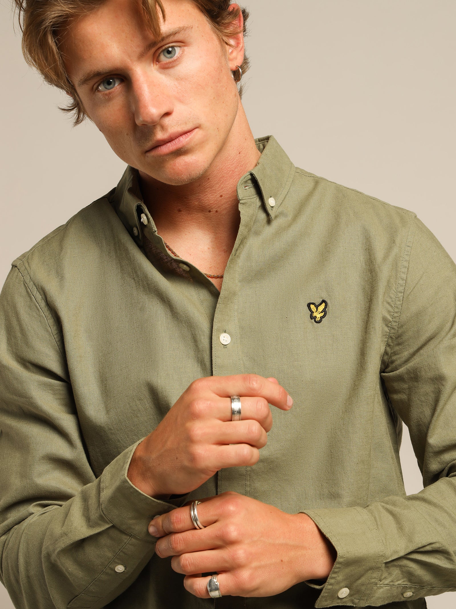 Cotton Linen Long Sleeve Shirt - Image 4