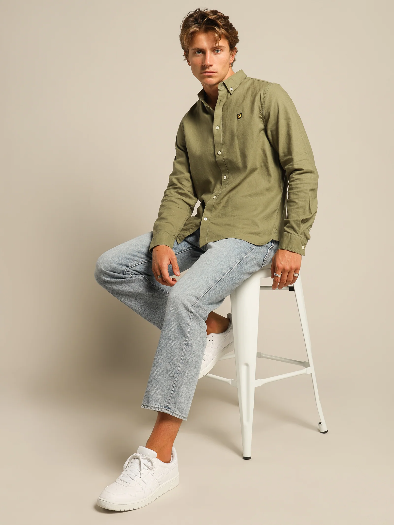 Cotton Linen Long Sleeve Shirt - Image 5