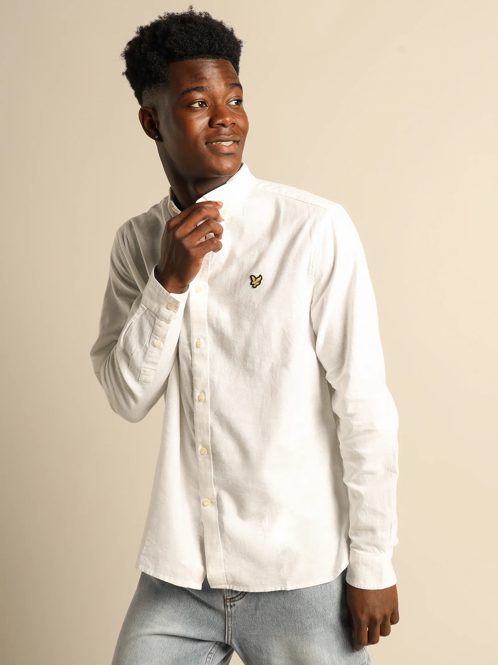 Cotton Linen Long Sleeve Shirt - Image 2