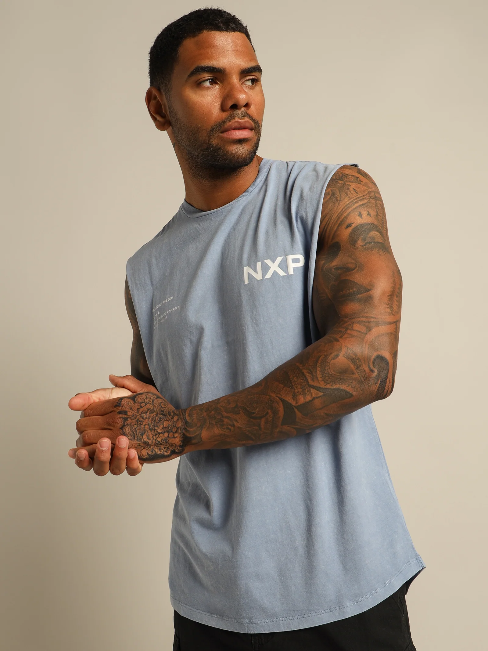 Courageous Scoop Back Muscle Shirt