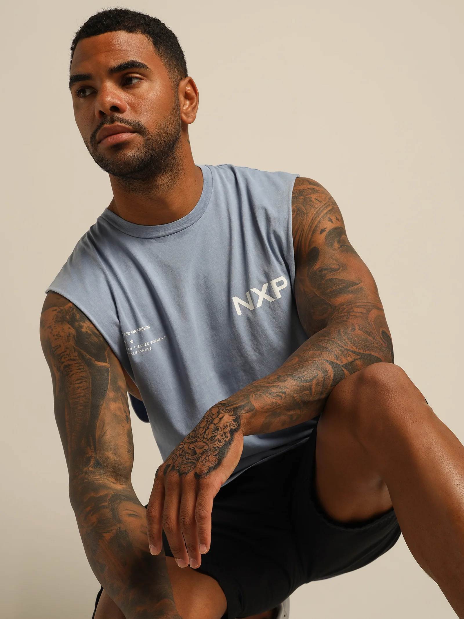 Courageous Scoop Back Muscle Shirt - Image 2