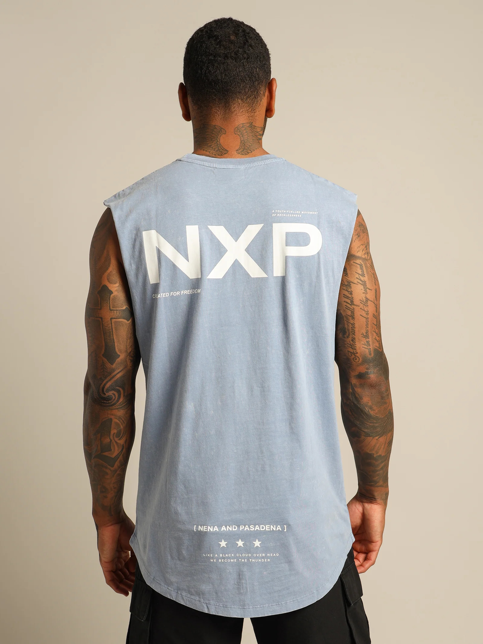 Courageous Scoop Back Muscle Shirt - Image 6