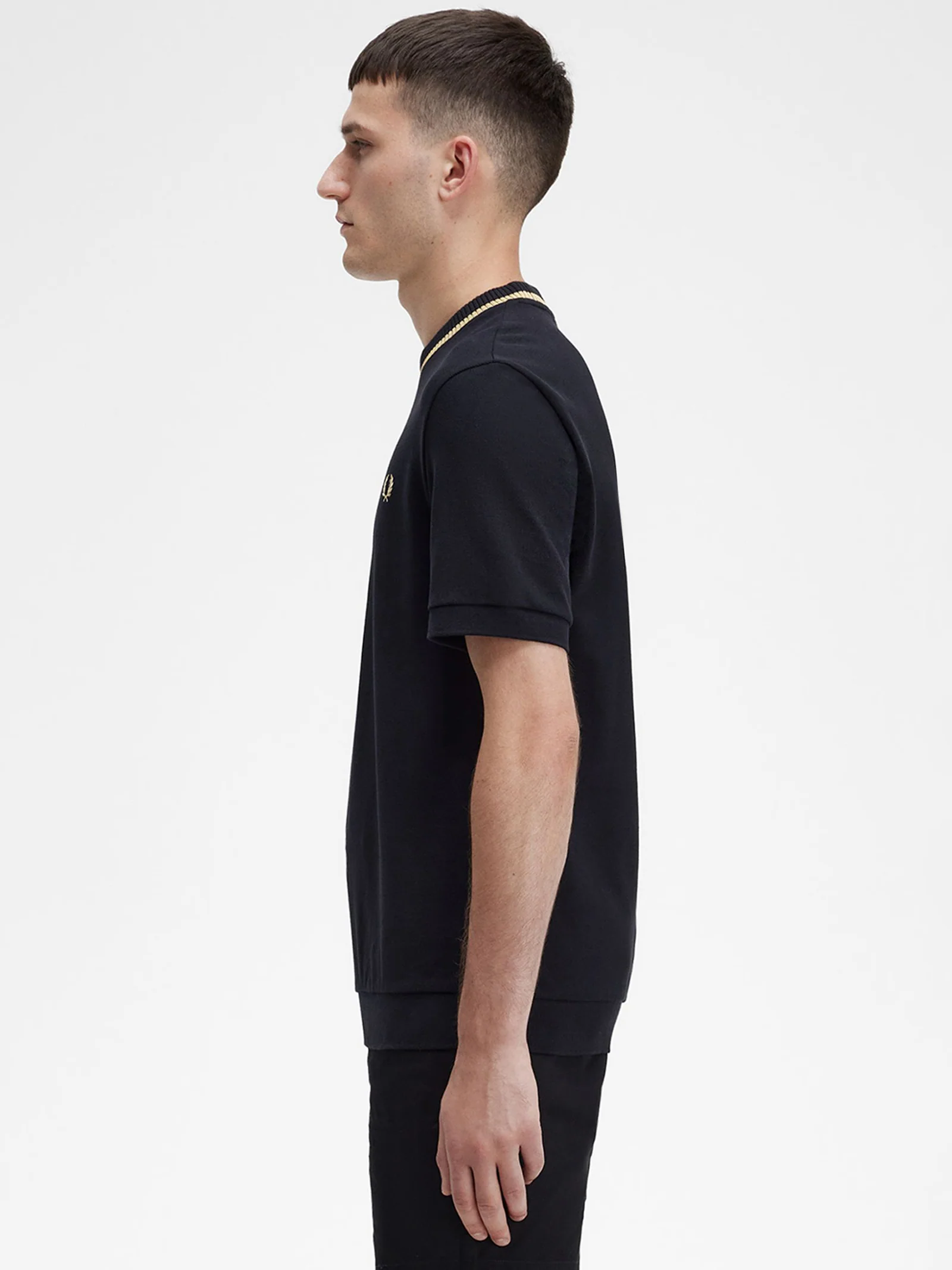 Crew Neck Pique T-Shirt - Image 3
