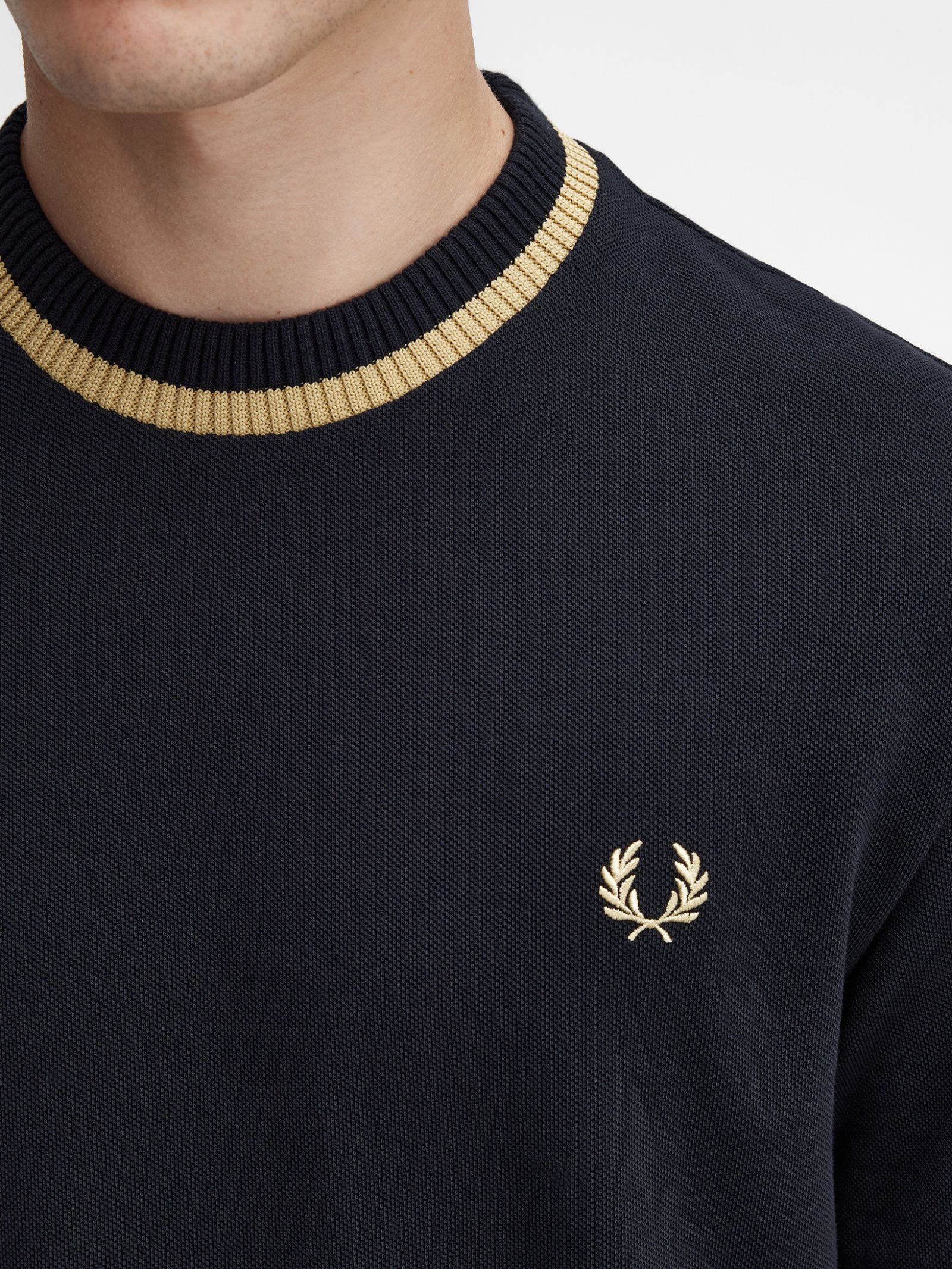 Crew Neck Pique T-Shirt - Image 4