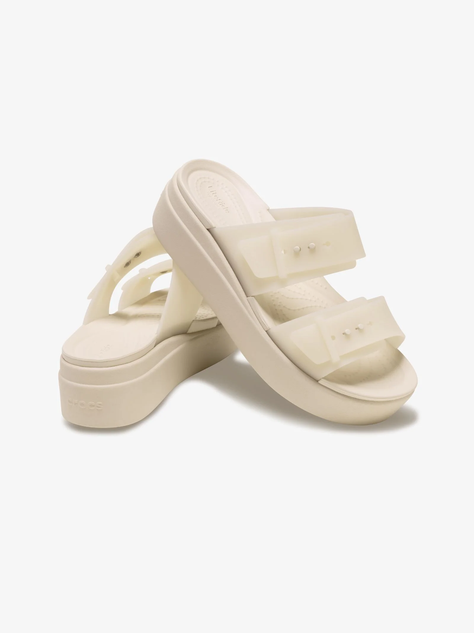 Brooklyn Buckle Frosted Low Wedge - Image 3