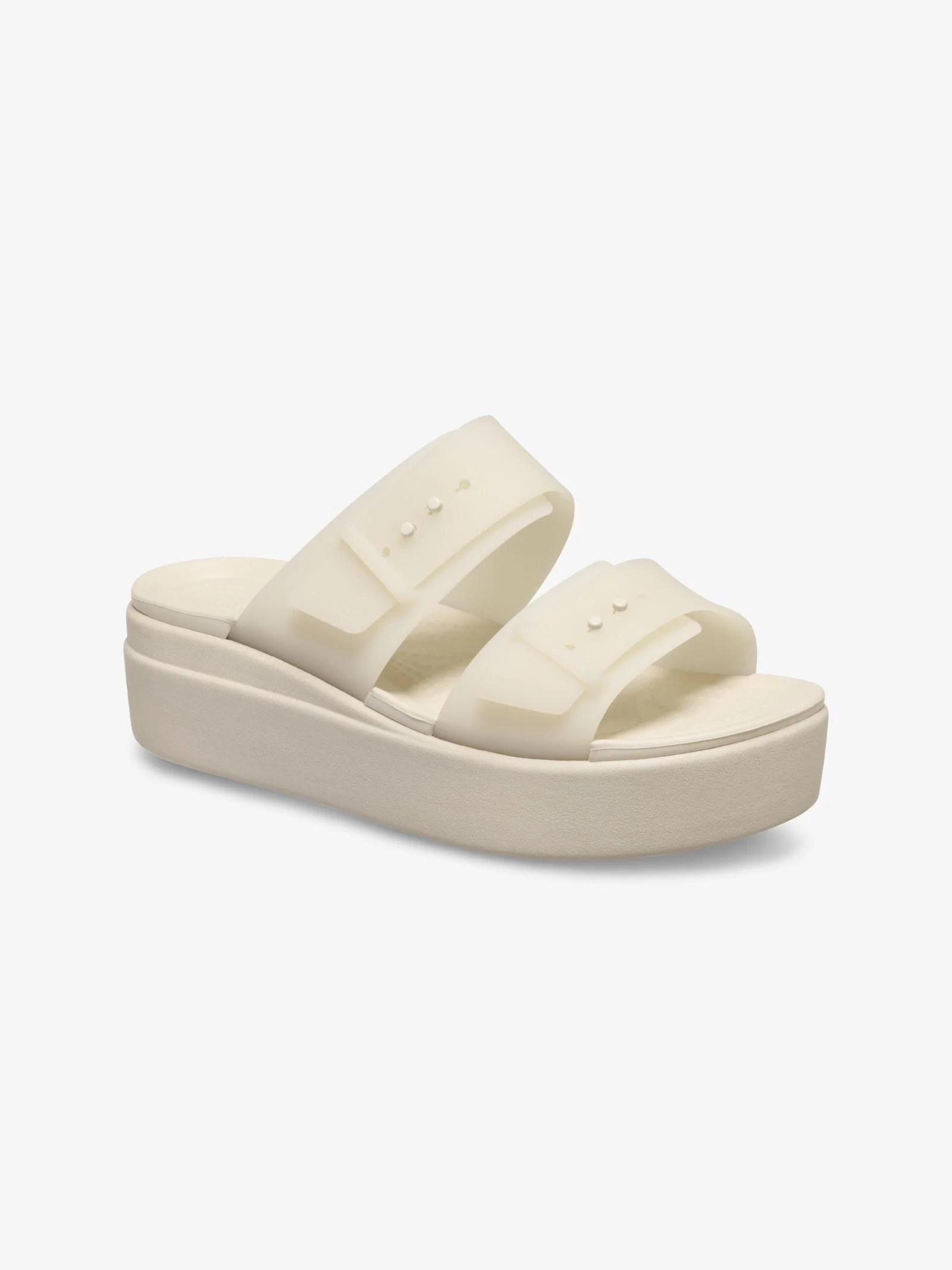 Brooklyn Buckle Frosted Low Wedge - Image 4