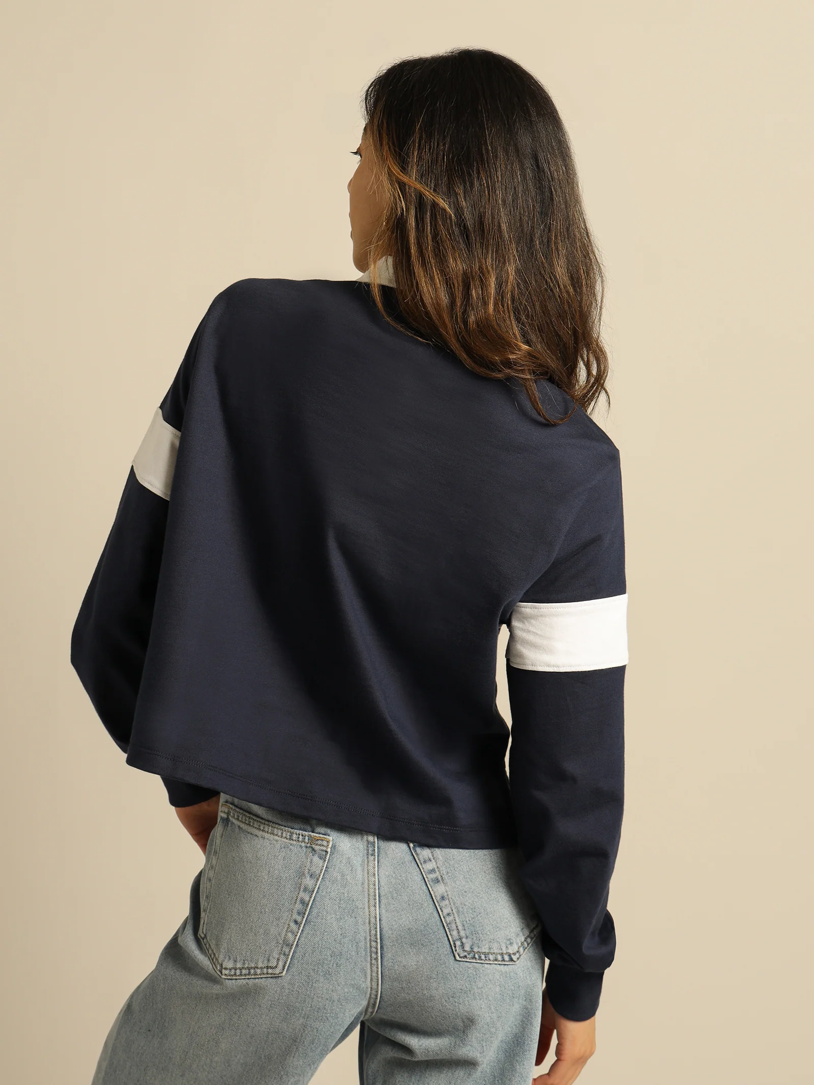 Crop Tiny Tommy Long Sleeve Polo - Image 7